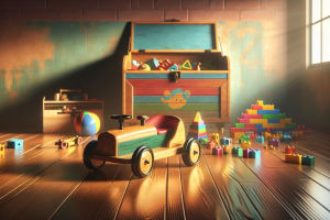 Moovertoy car and toy box