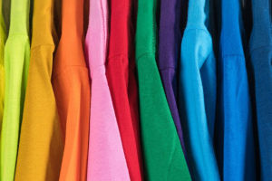 collection of multi color t-shirts for printing