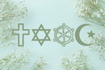 Four religious symbols