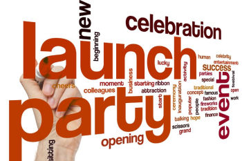 launch party word cloud