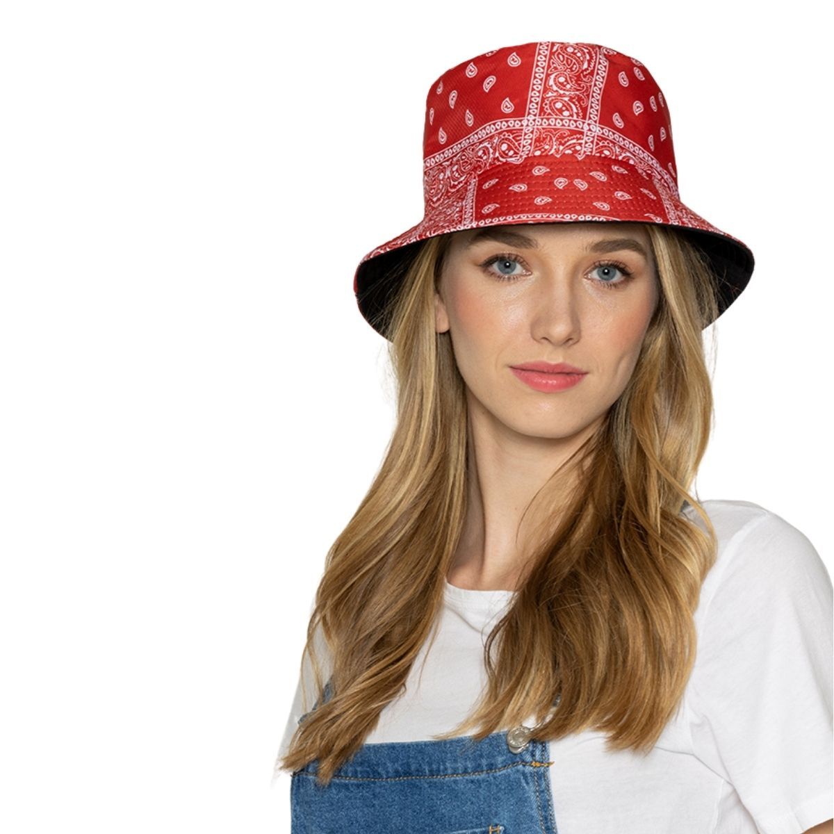  Red Bandana Bucket Hat for Women Mens Fashion Bucket Hats Hip  Hop Bandanas Black Sun Beach Caps Fishing Hats (One Size,Black,One Size) :  Sports & Outdoors
