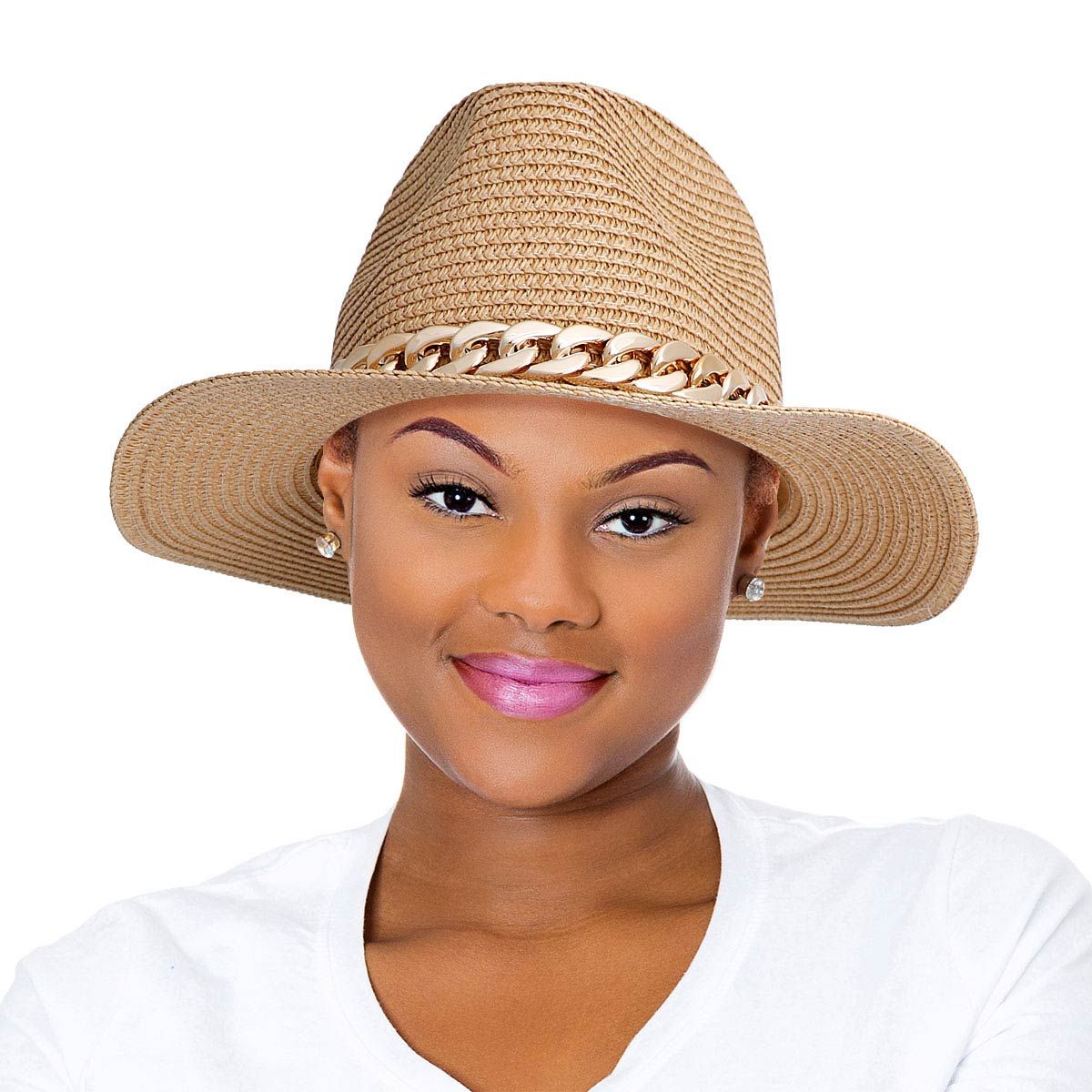 Camel hot sale panama hat