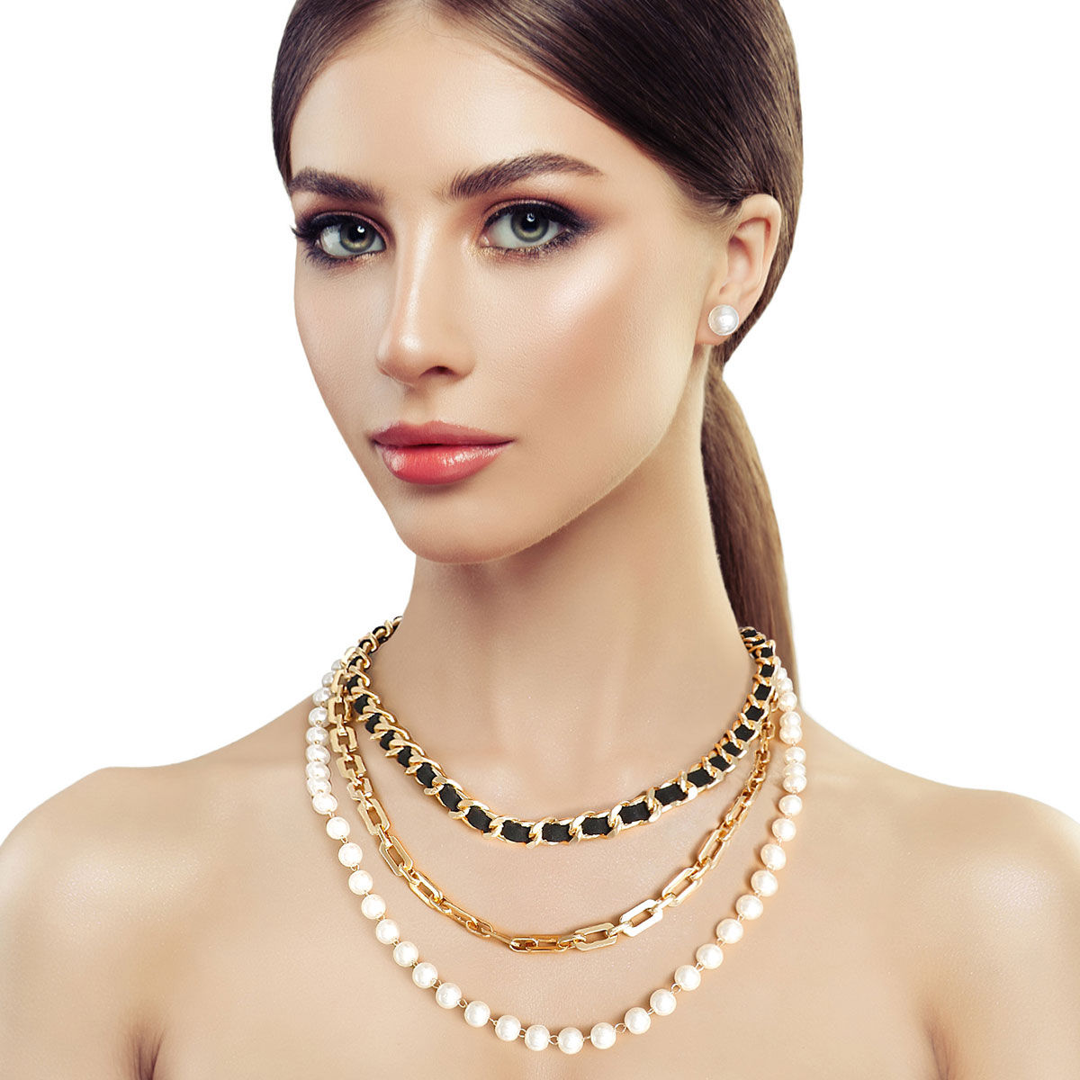 Dainty 4mm Silver Freshwater Pearl Necklace | Classy Women Collection