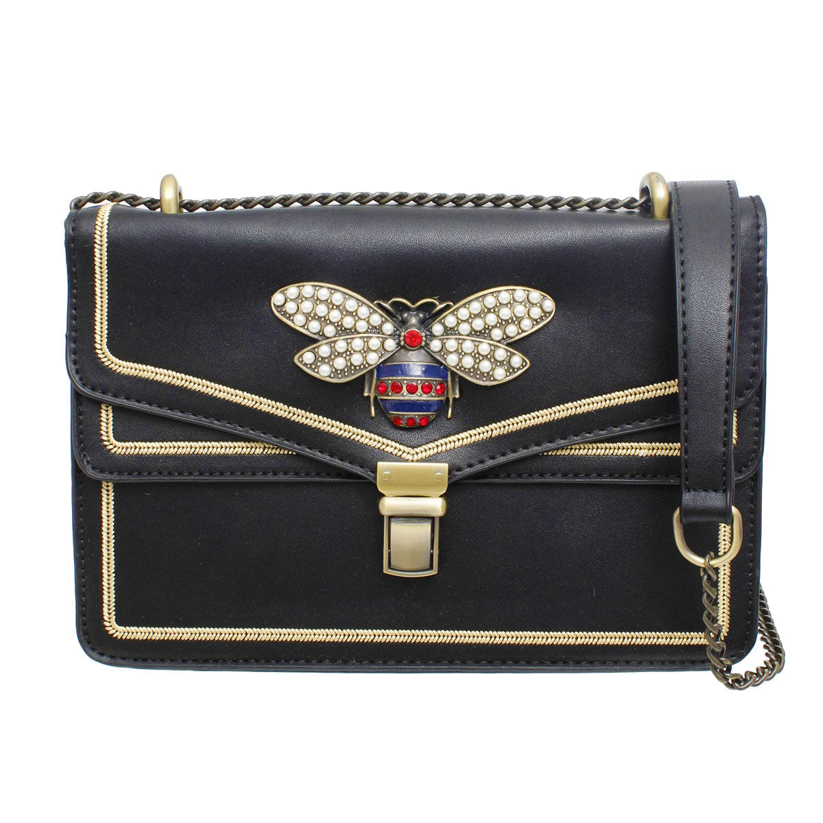 1955 cloth handbag Gucci Brown in Cloth - 37900552