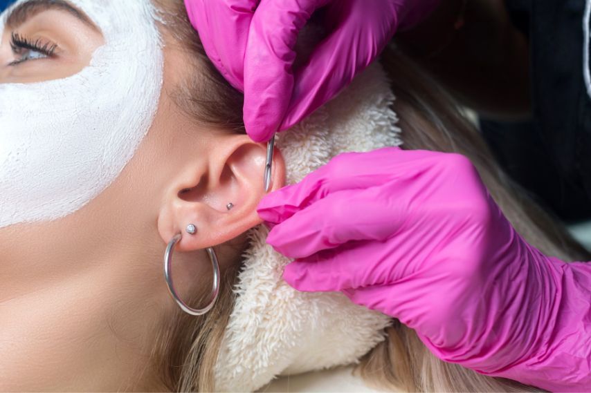 Double Tragus Piercing Trend