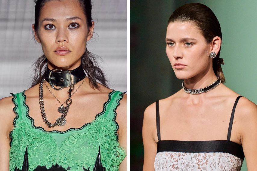 chokers paris fashion week paris fashion week chokers