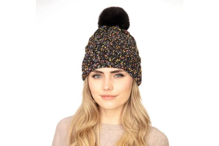 confetti knit womens wholesale hats
