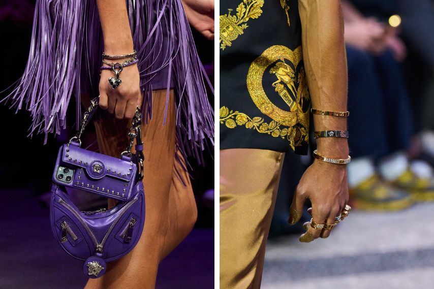 2023 fashion week versace versace bracelets 2023