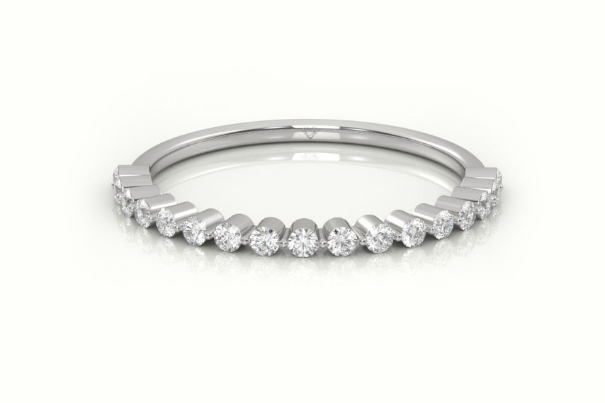 band diamond wedding ring