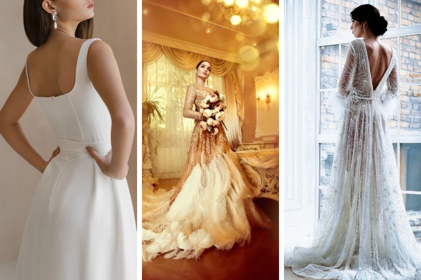wedding gown various styles