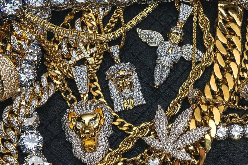 Fake hip hop jewelry on sale wholesale