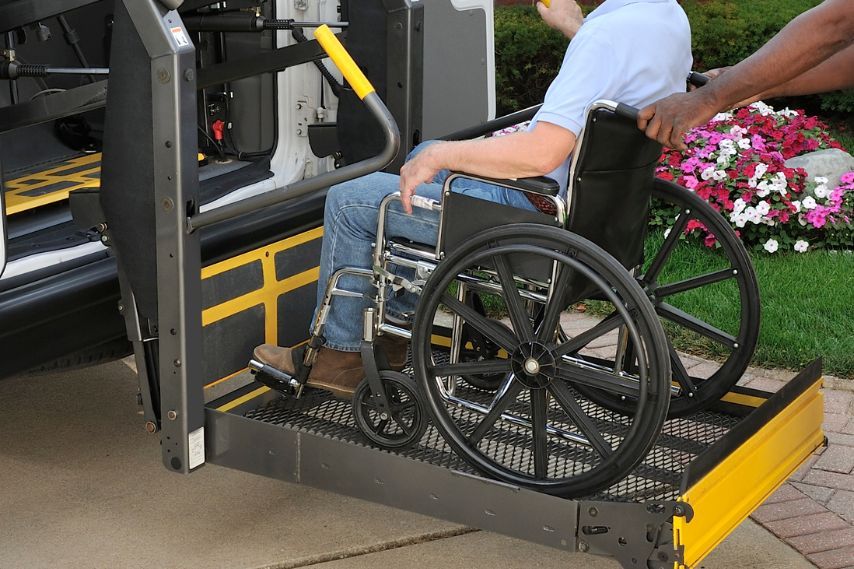 medical transport van wheelchair lift