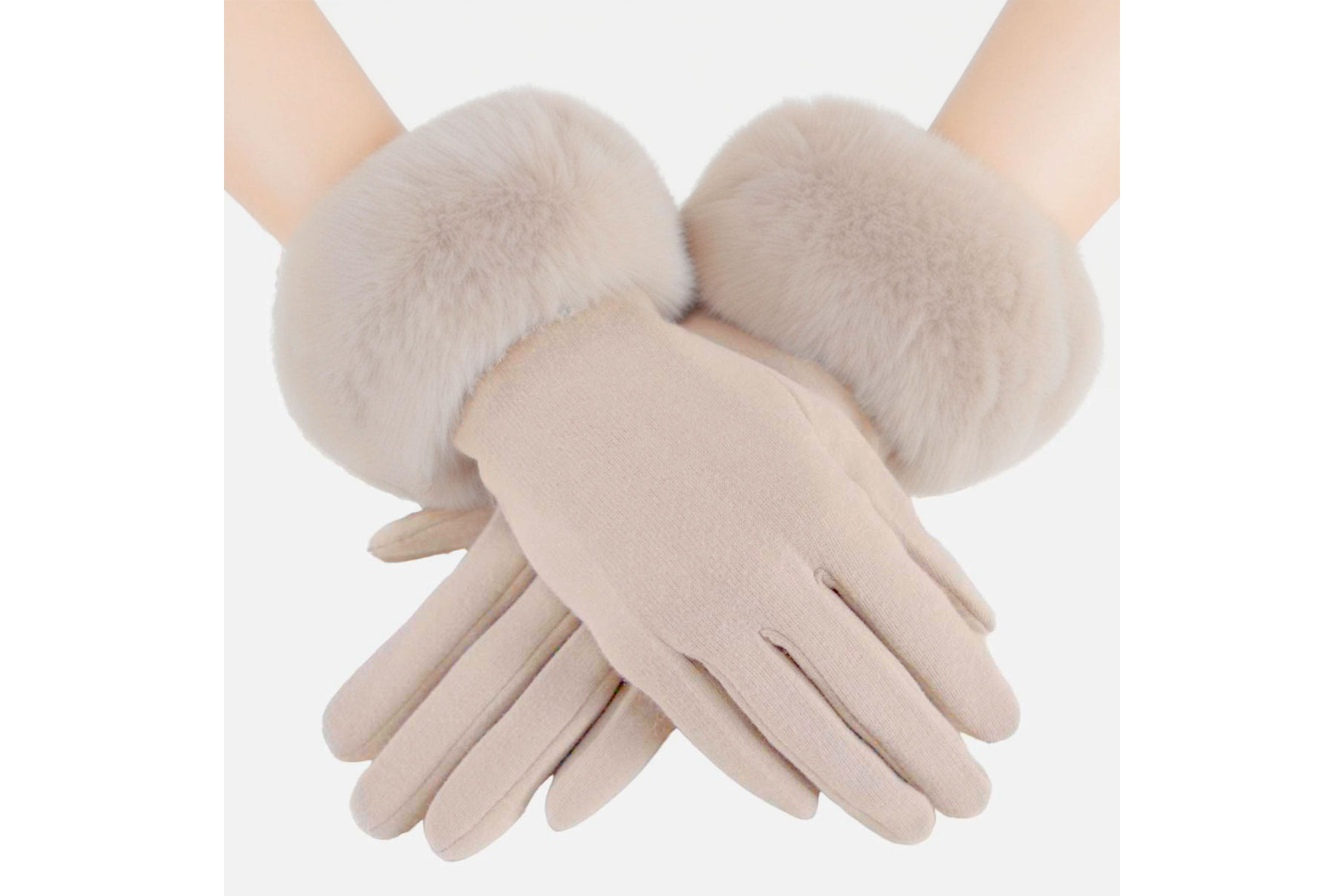 Fur winter gloves sale