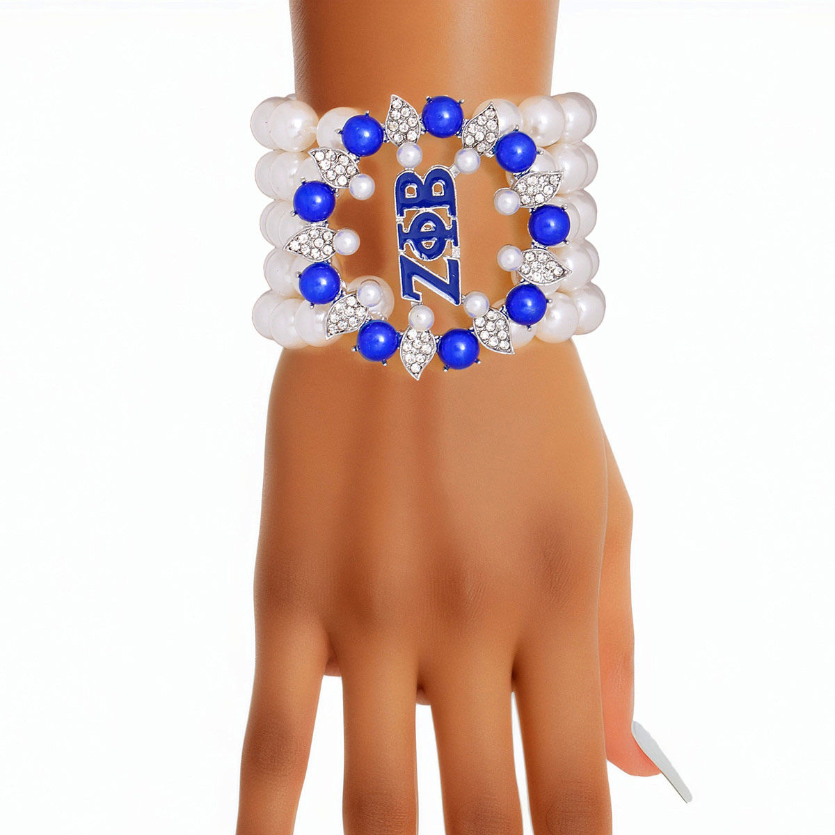 Wholesale Bracelet White Pearl ZPB 5 Strand for Women