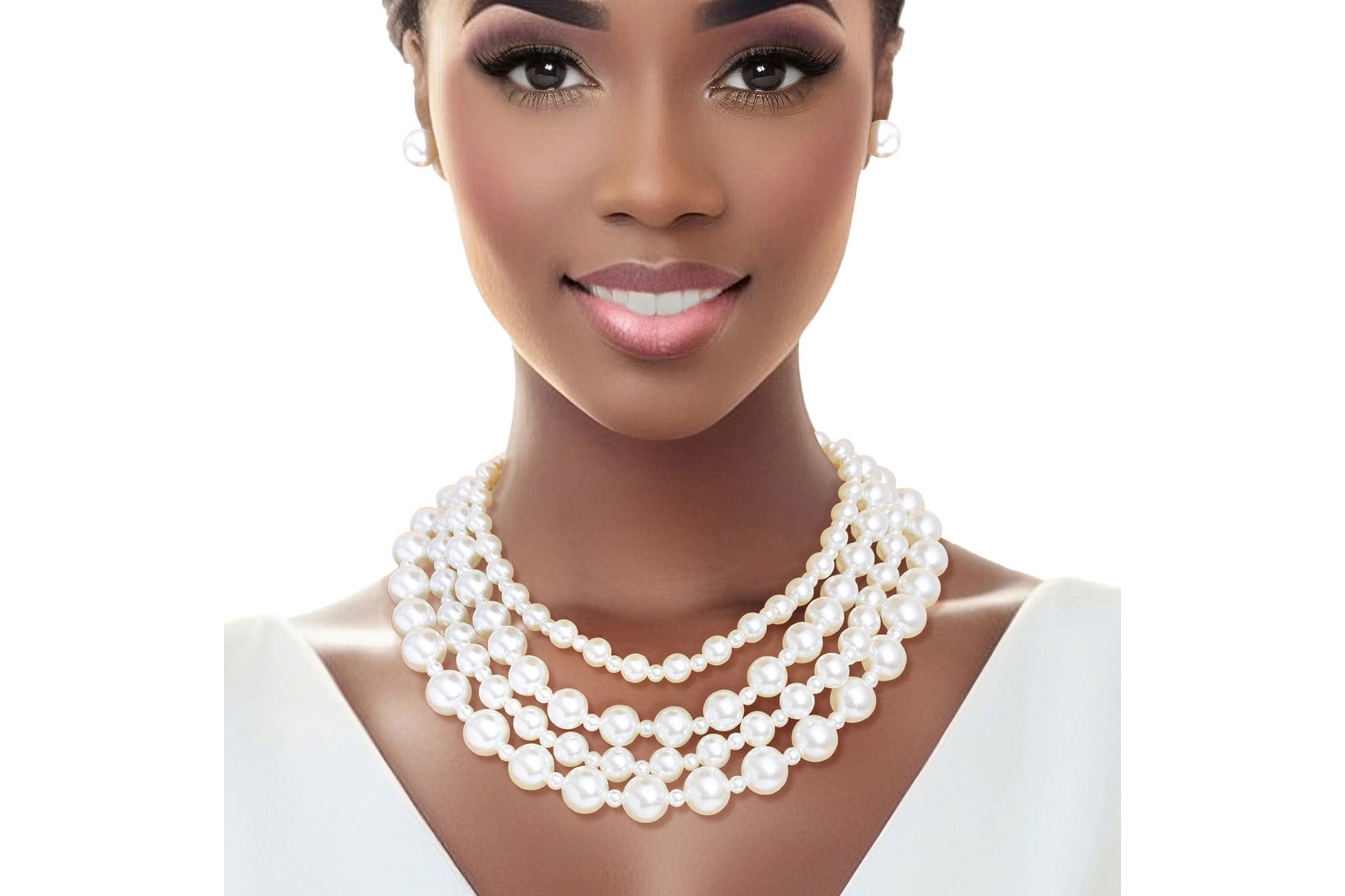 Chunky pearl necklace forever 21 clearance