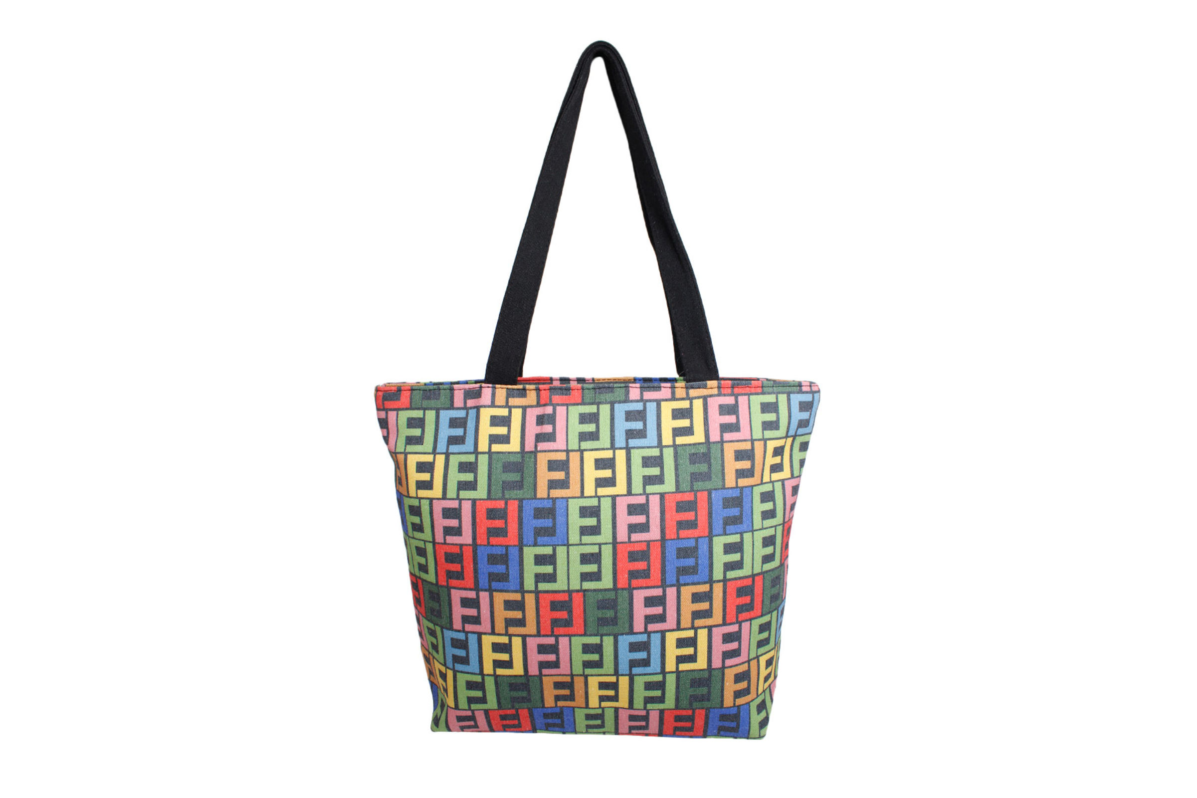 Wholesale Tote Luxe FF Multicolor Canvas Bag for Women