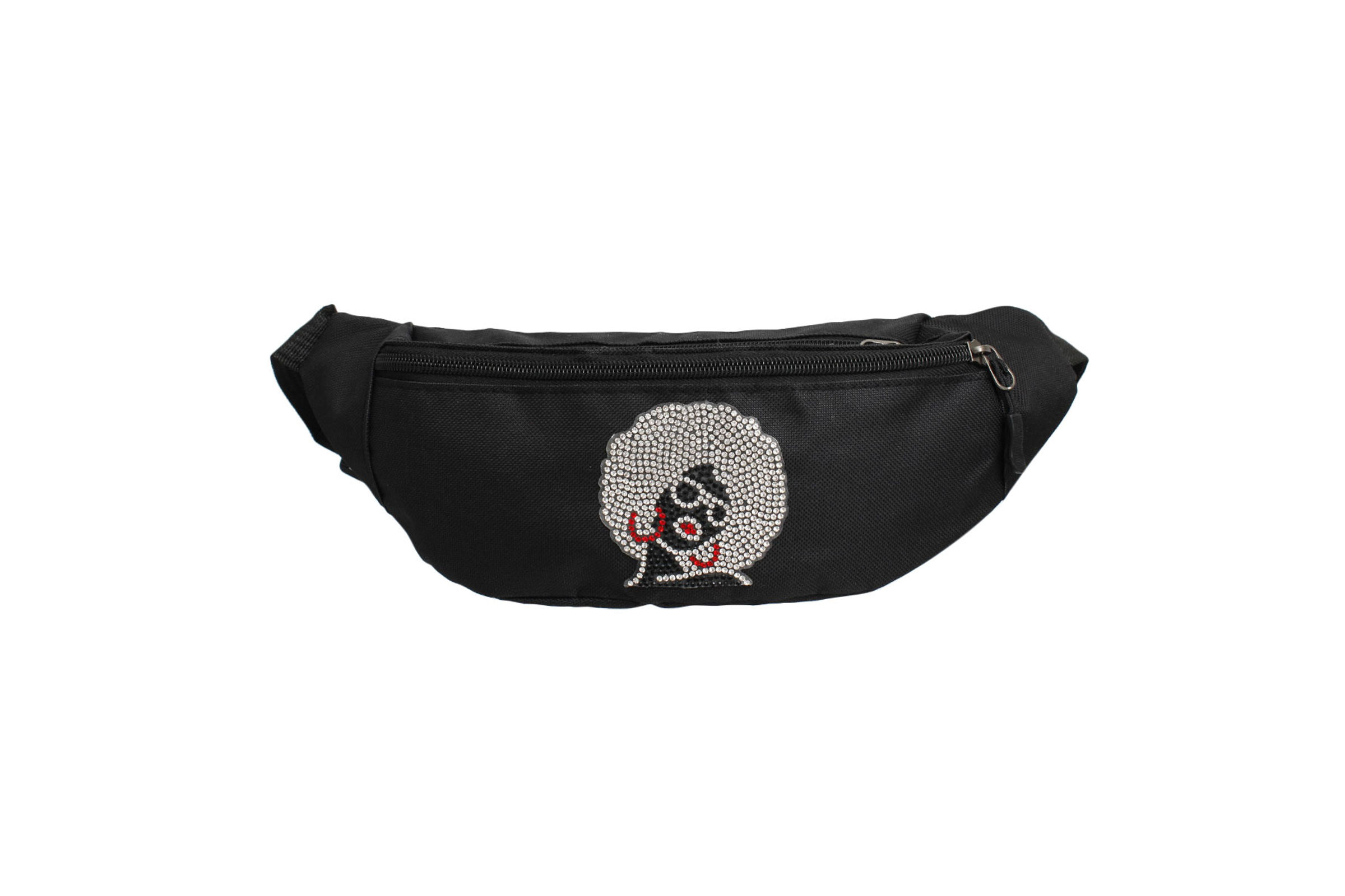 Black rhinestone fanny pack 2025