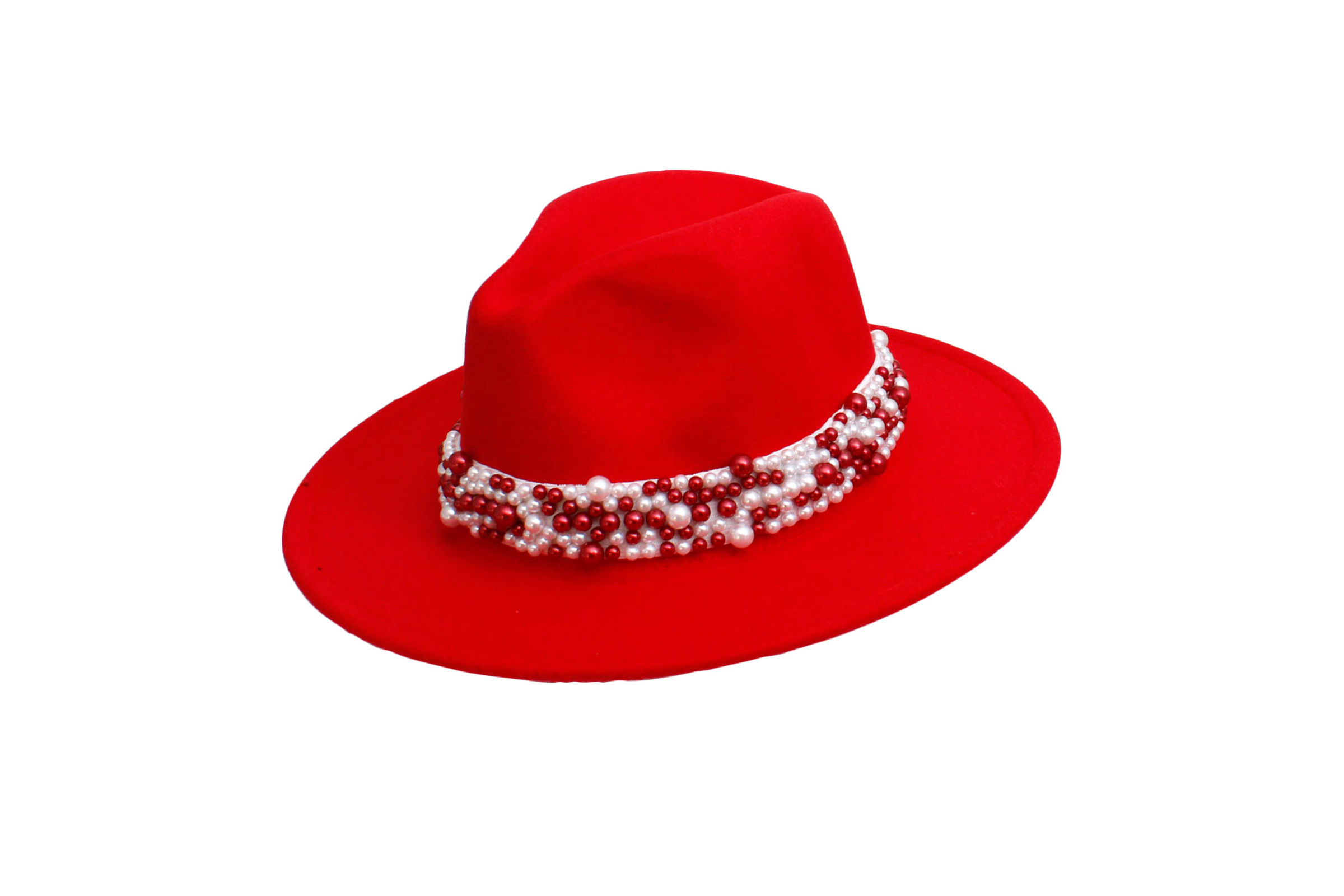 Red fedora hat store