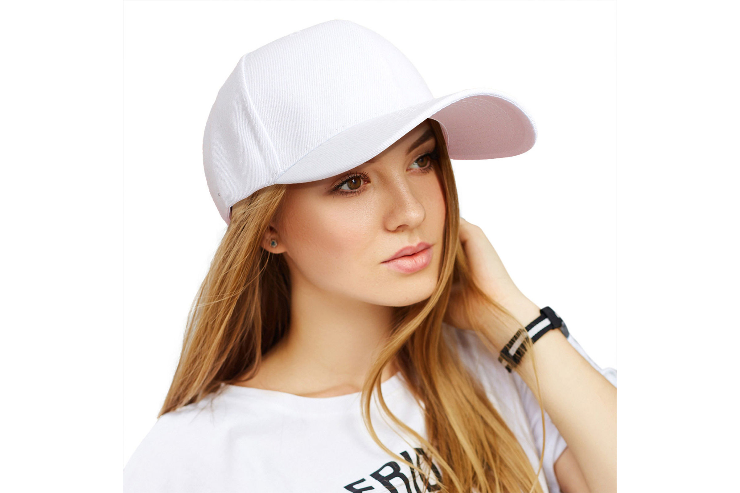 Wholesale Hat White Canvas Baseball Cap for Women