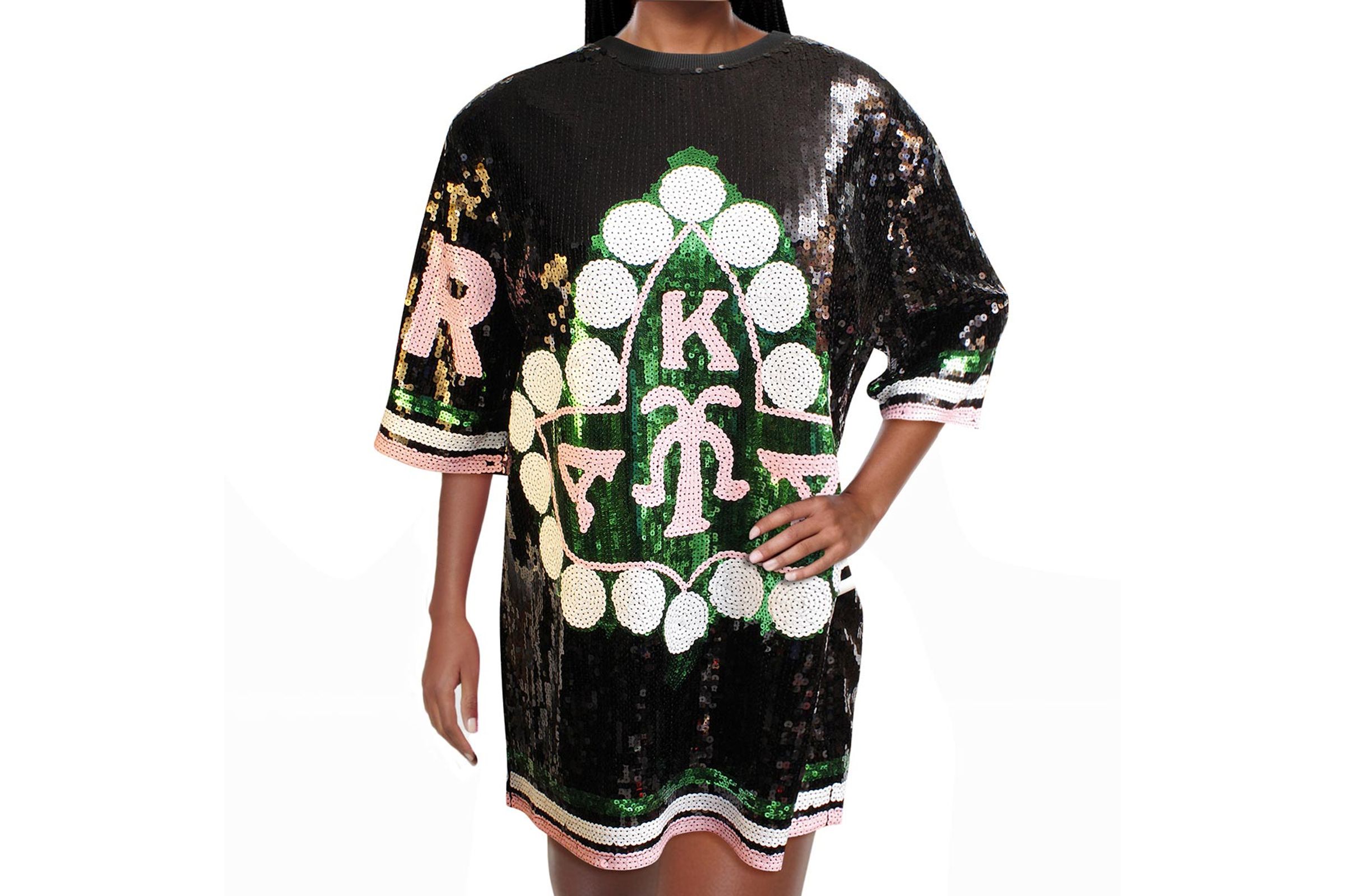 08 pink and green sequin jersey new arrivals