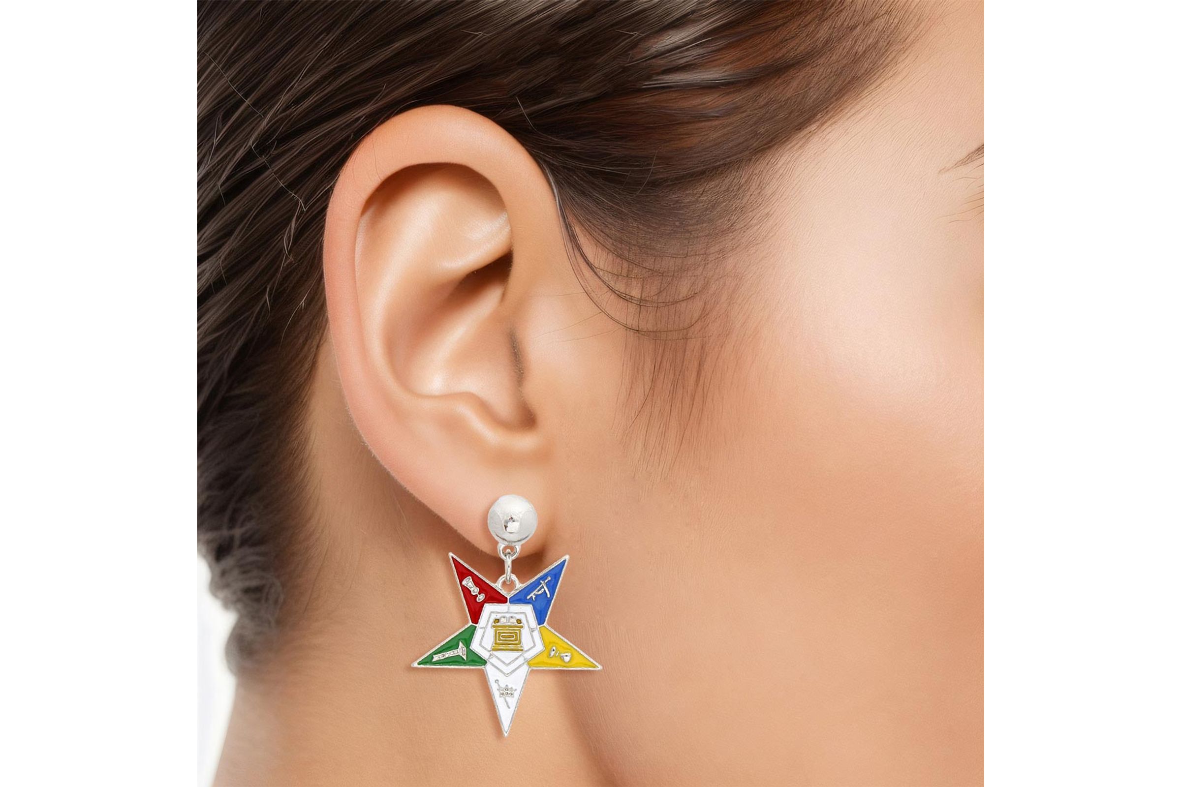 Eastern star earrings discount