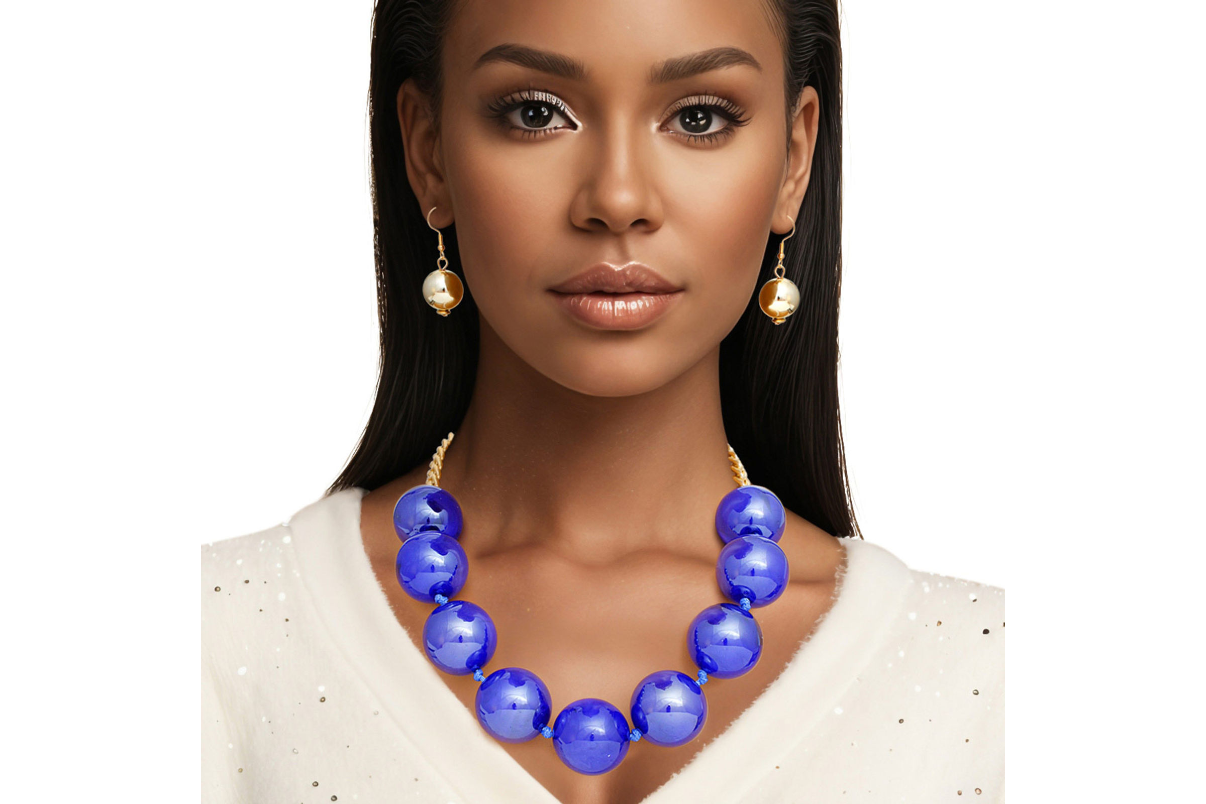 Jumbo bead necklace discount