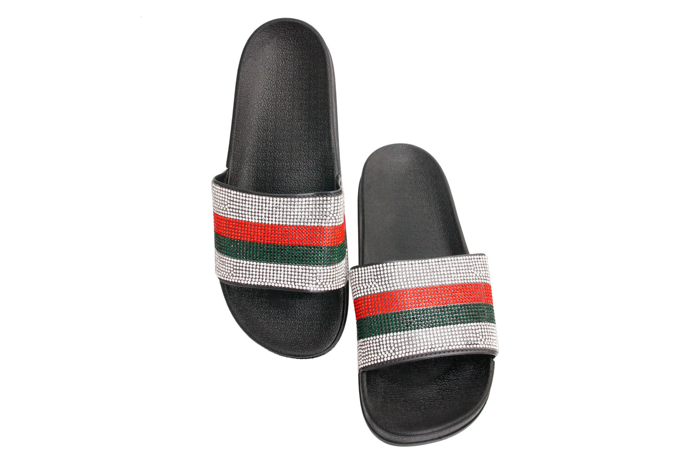 Designer black slides sale