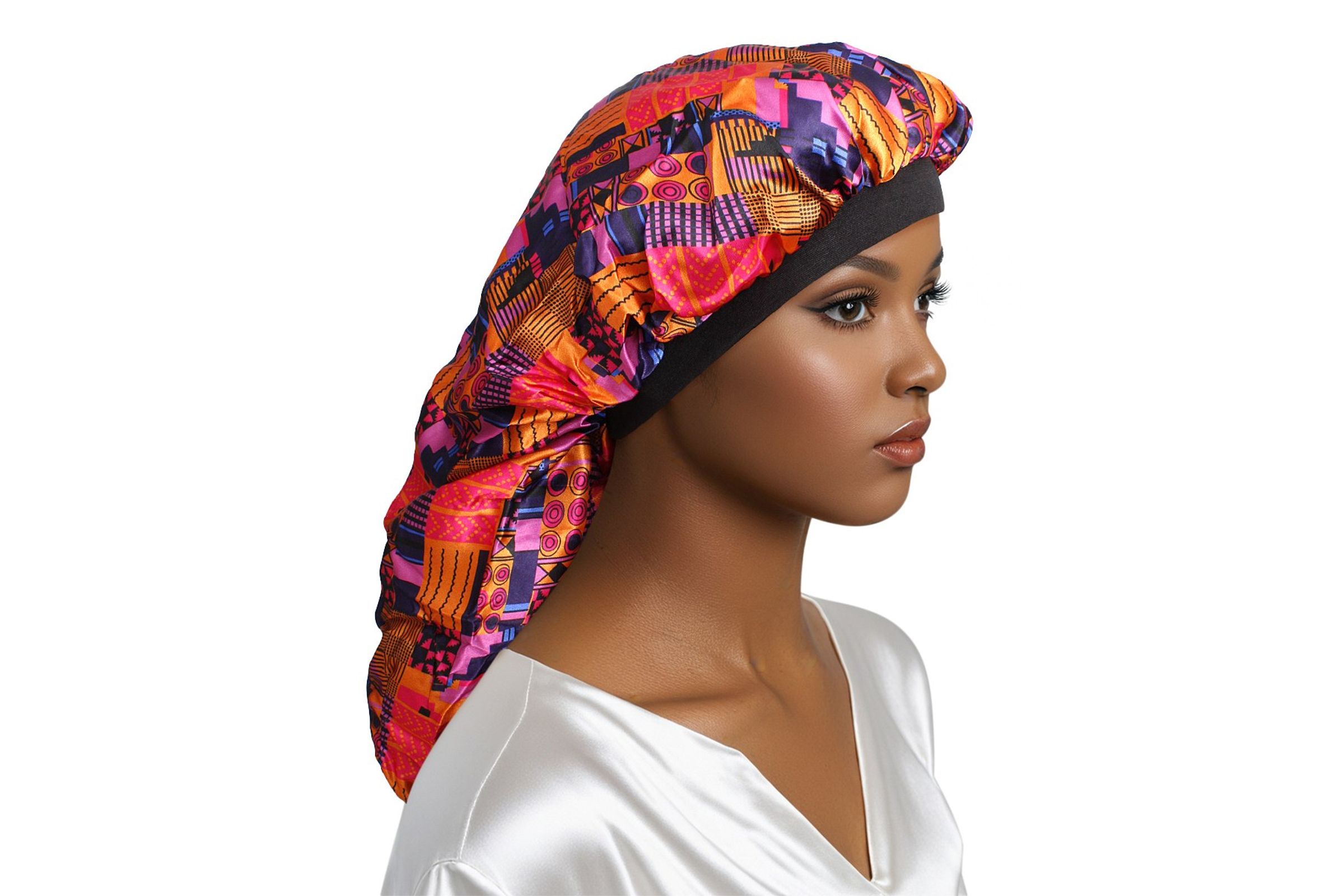 braids-bonnet-cap-fuchsia-  display picture 2