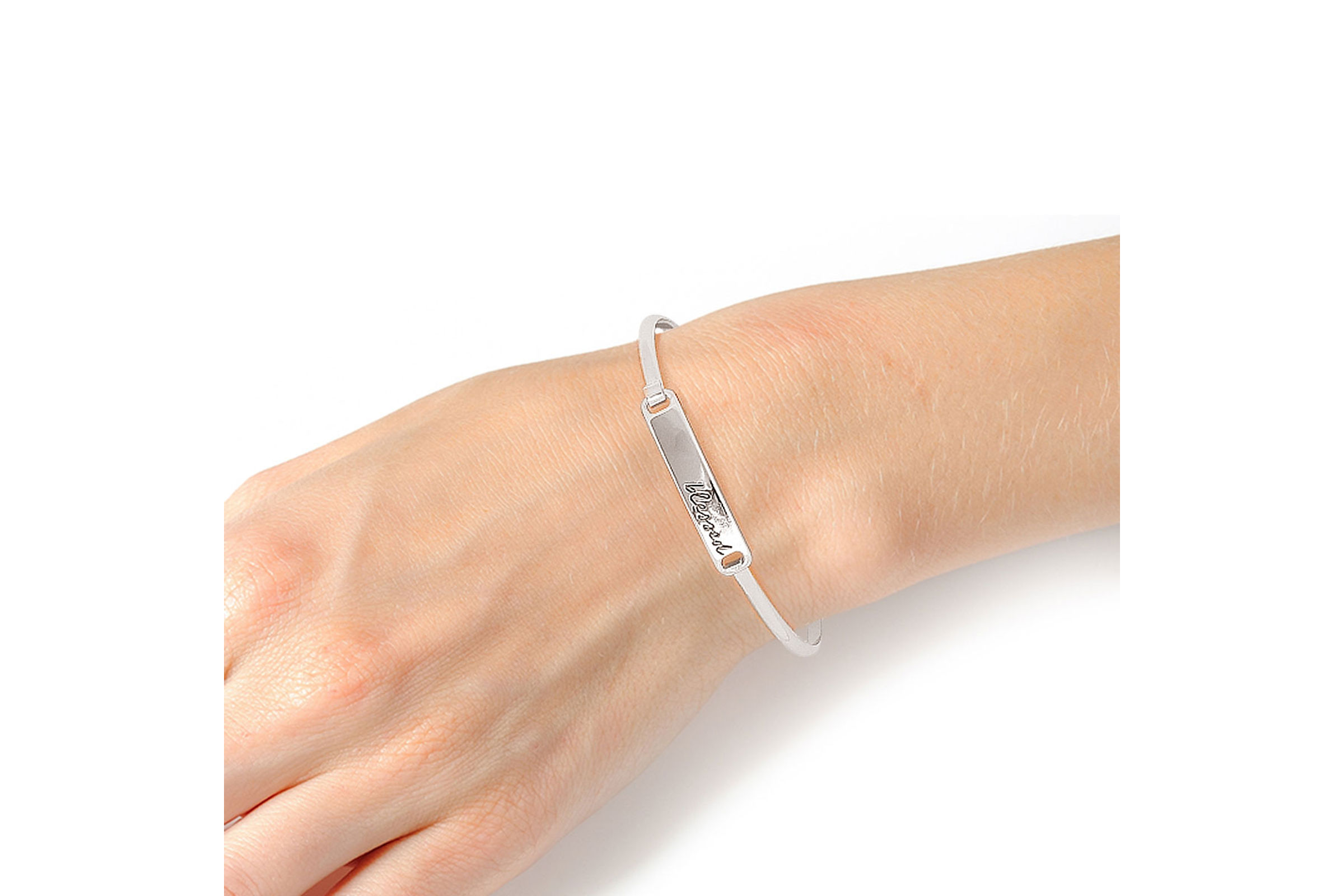Blessed Silver Hook Bangle Order Wholesale