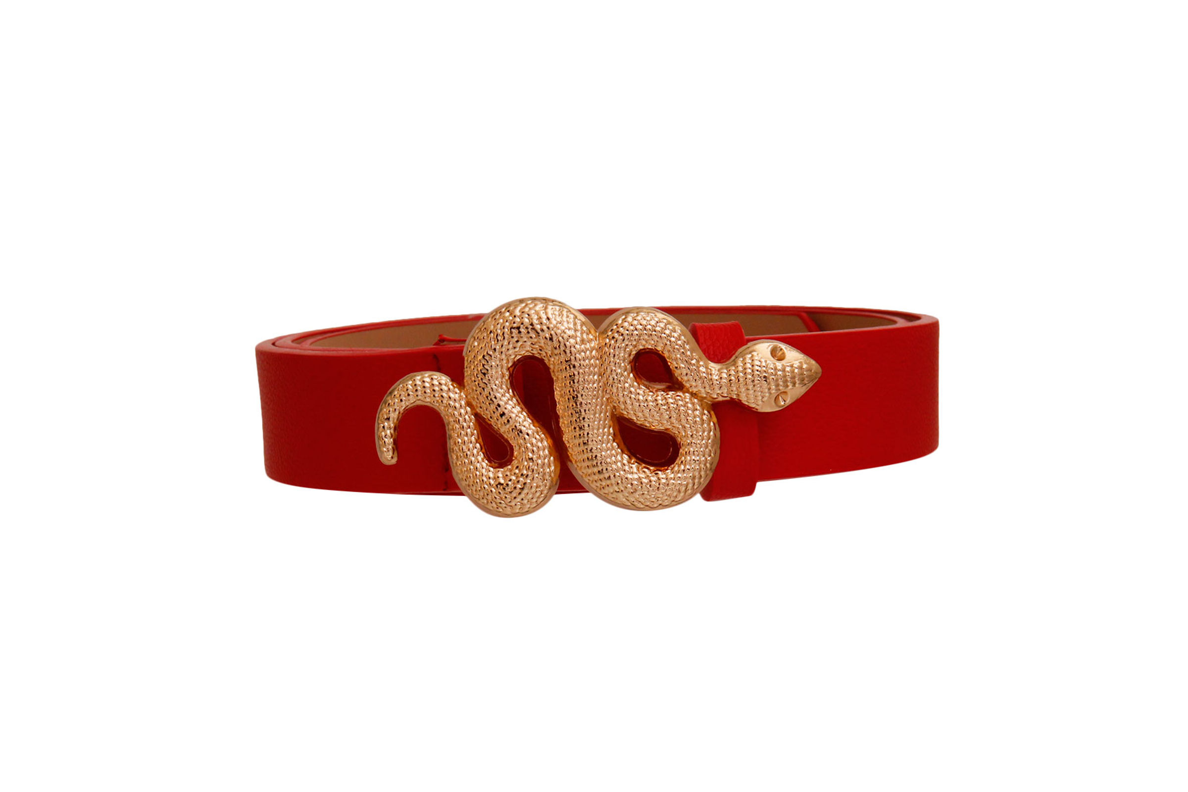 Red designer belt discount