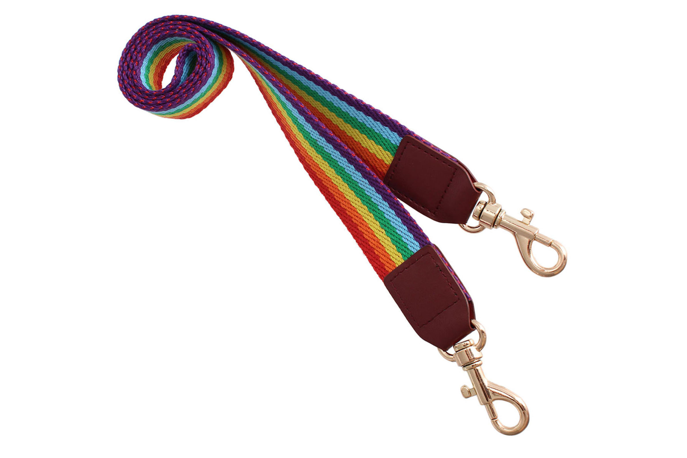 PinktownUSA Rainbow Stripe Canvas Bag Strap