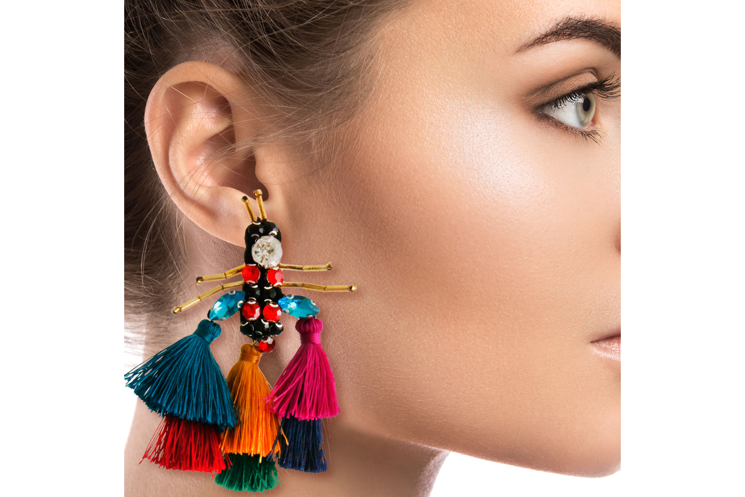 Bee tassel earrings online