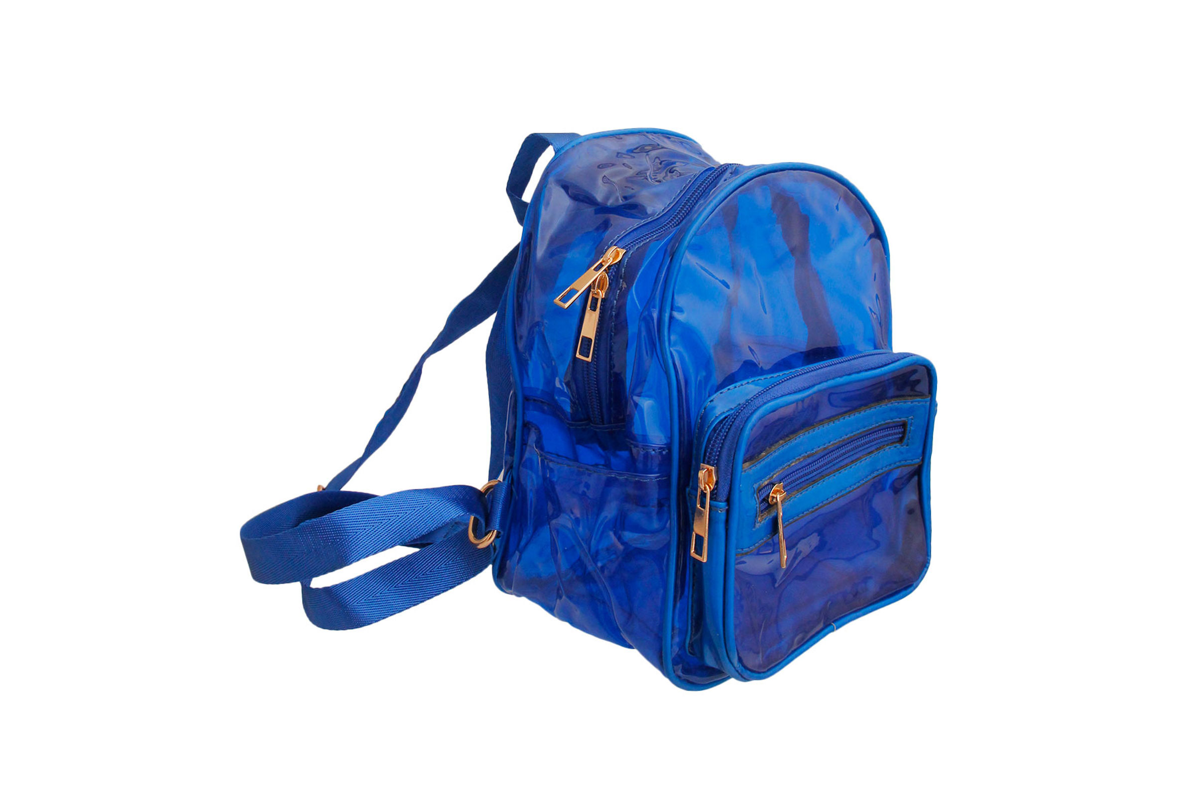 Blue Transparent Backpack
