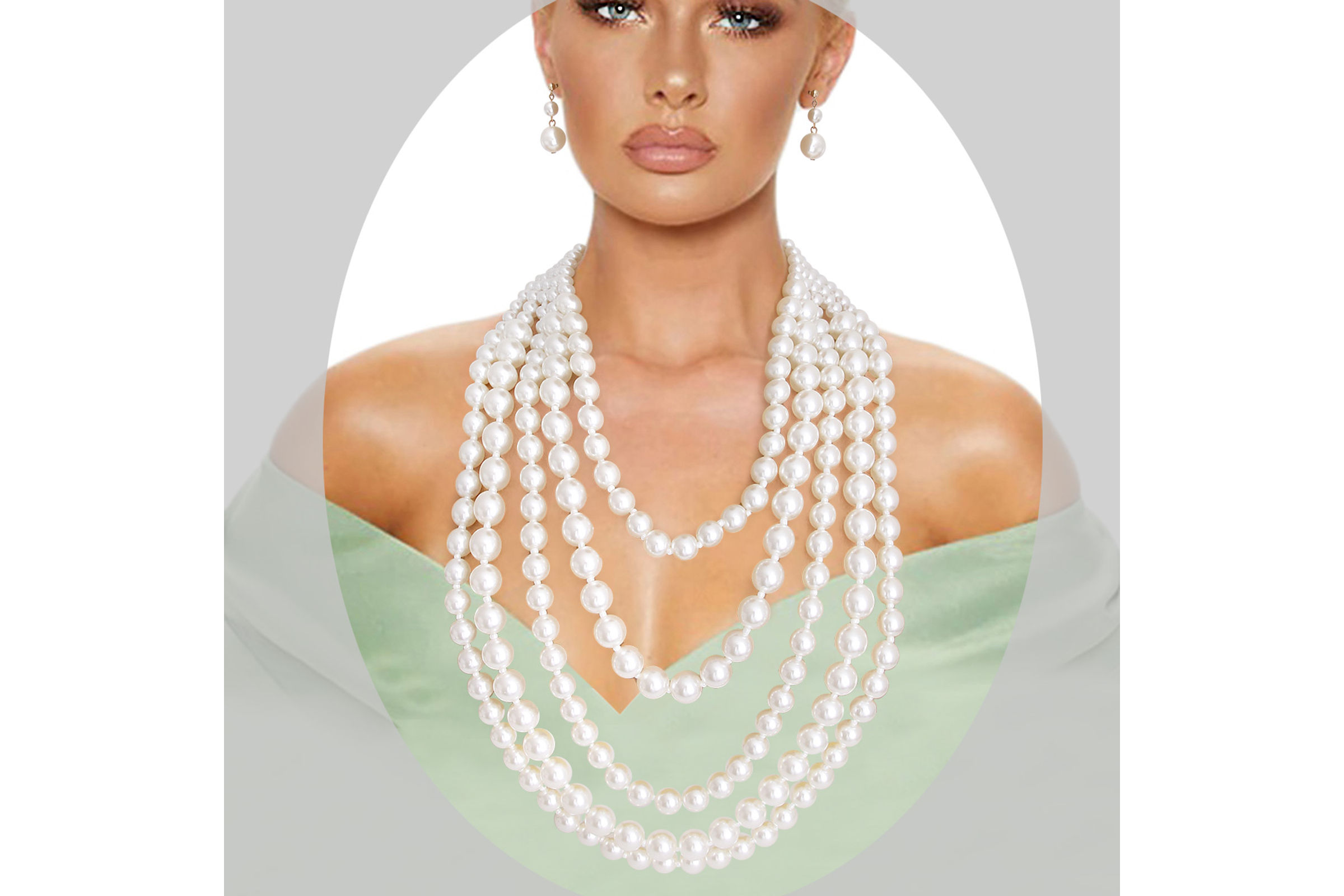 Elegant Faux Cream Pearl Necklace Like new | Mercari Elegant‎ Cream Pearl Necklace main image 2