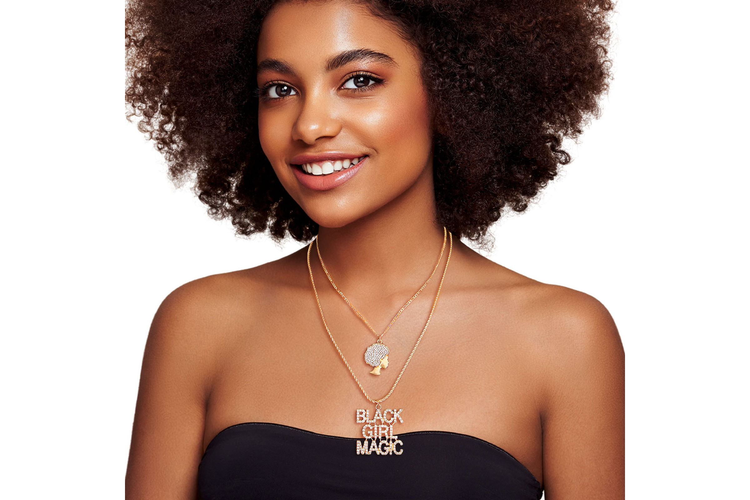 Black womens necklace sales