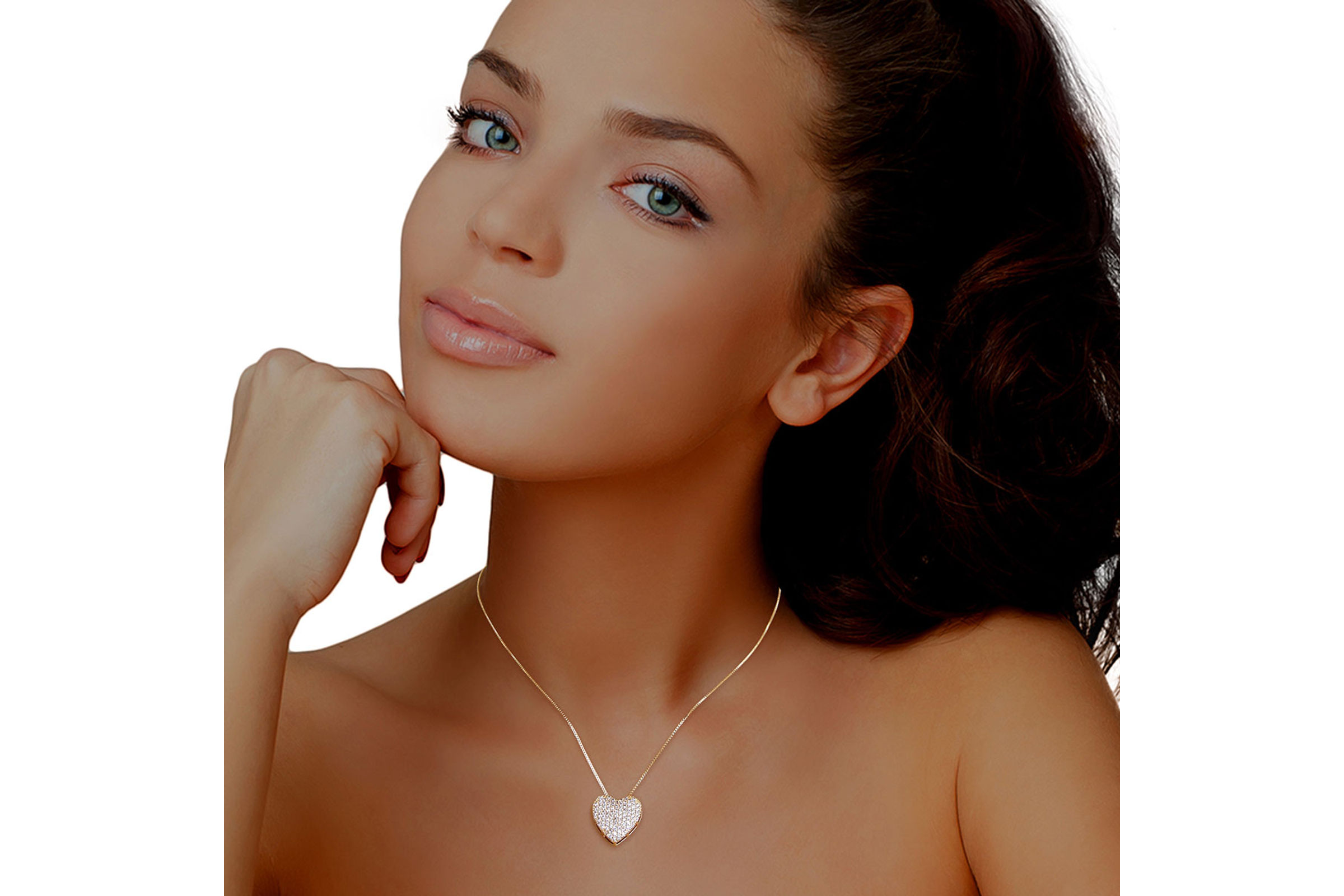 Flat heart necklace hotsell