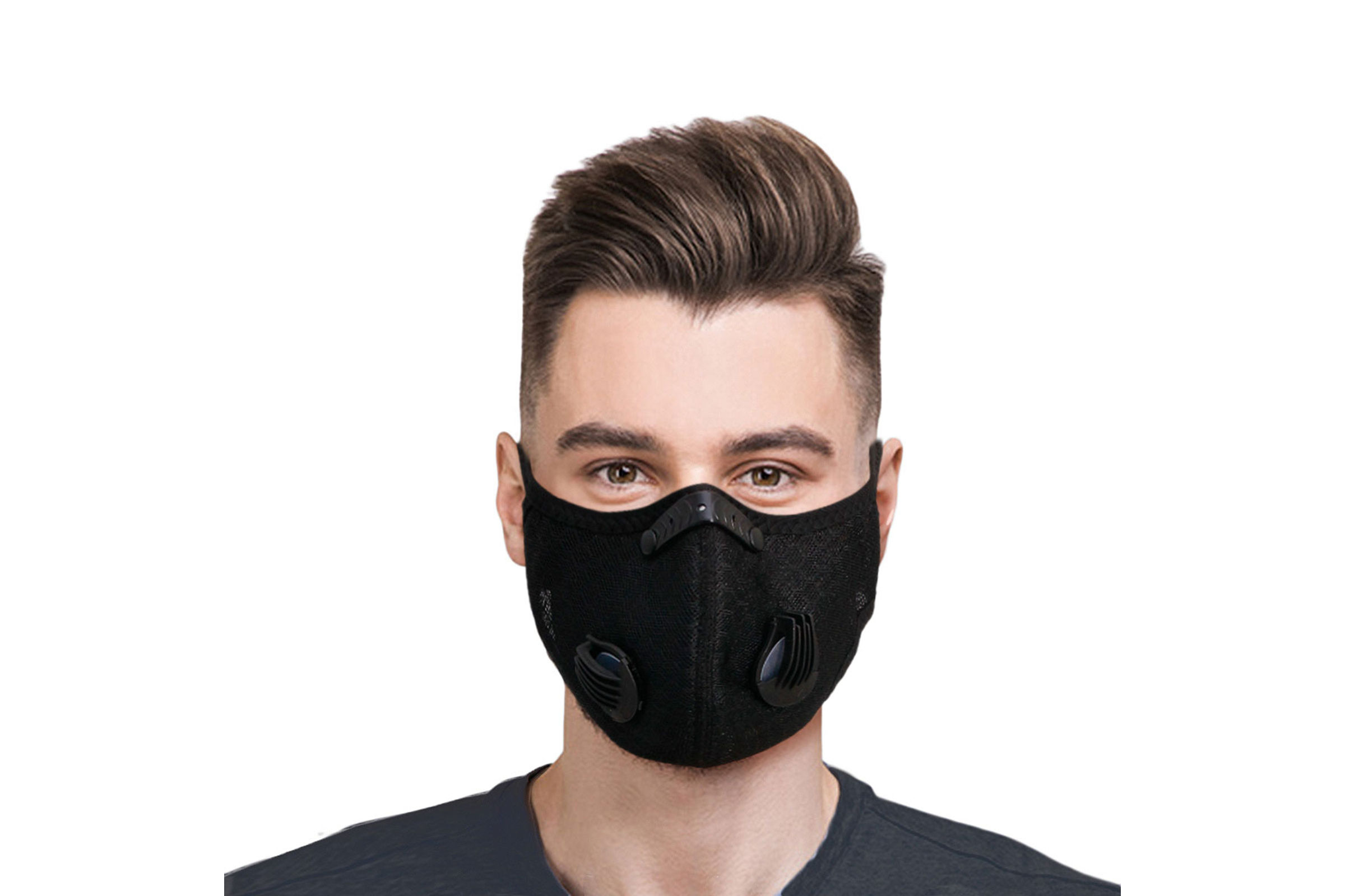 Fiber Sport マスク 黒 & Corinthians マスク Black Mesh Sports Mask- Order Wholesale