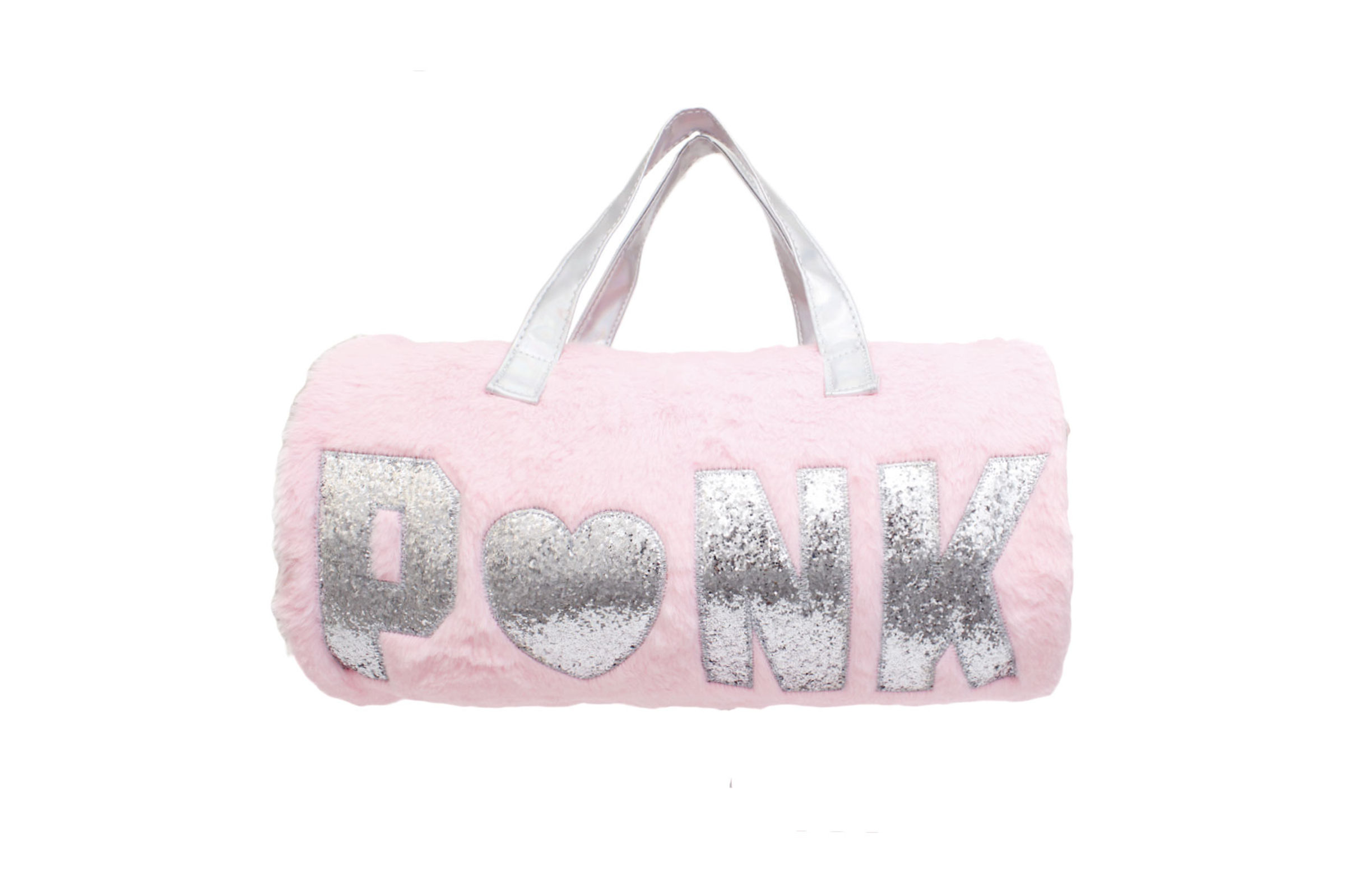 Pink fur duffle bag new arrivals