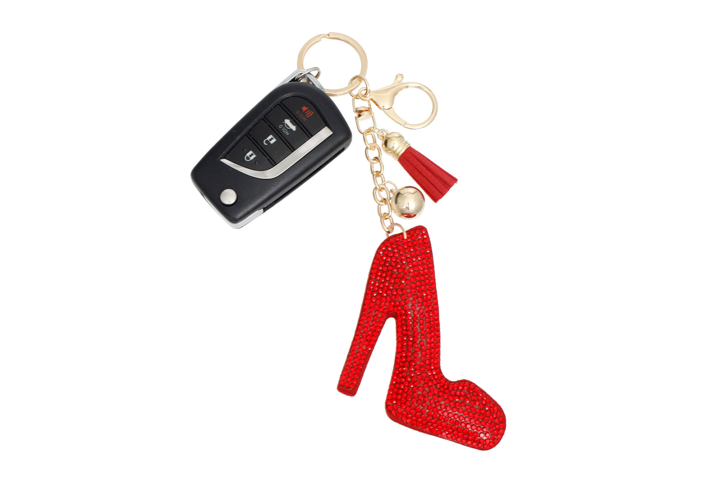 PinktownUSA Red Heel Keychain Clip