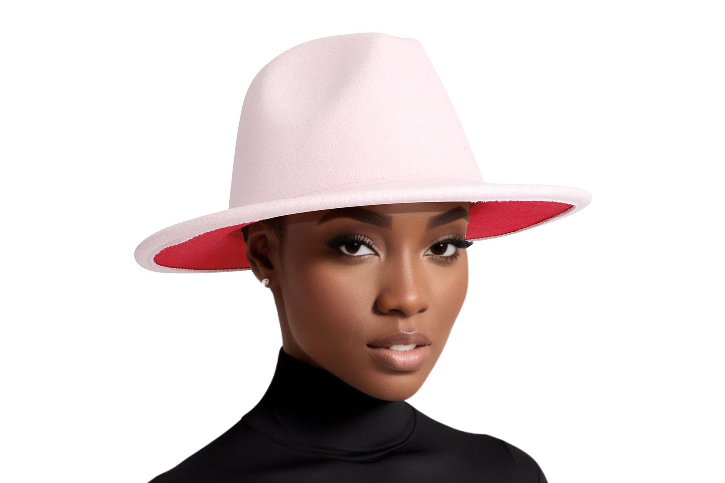 Pink fedora hat womens new arrivals