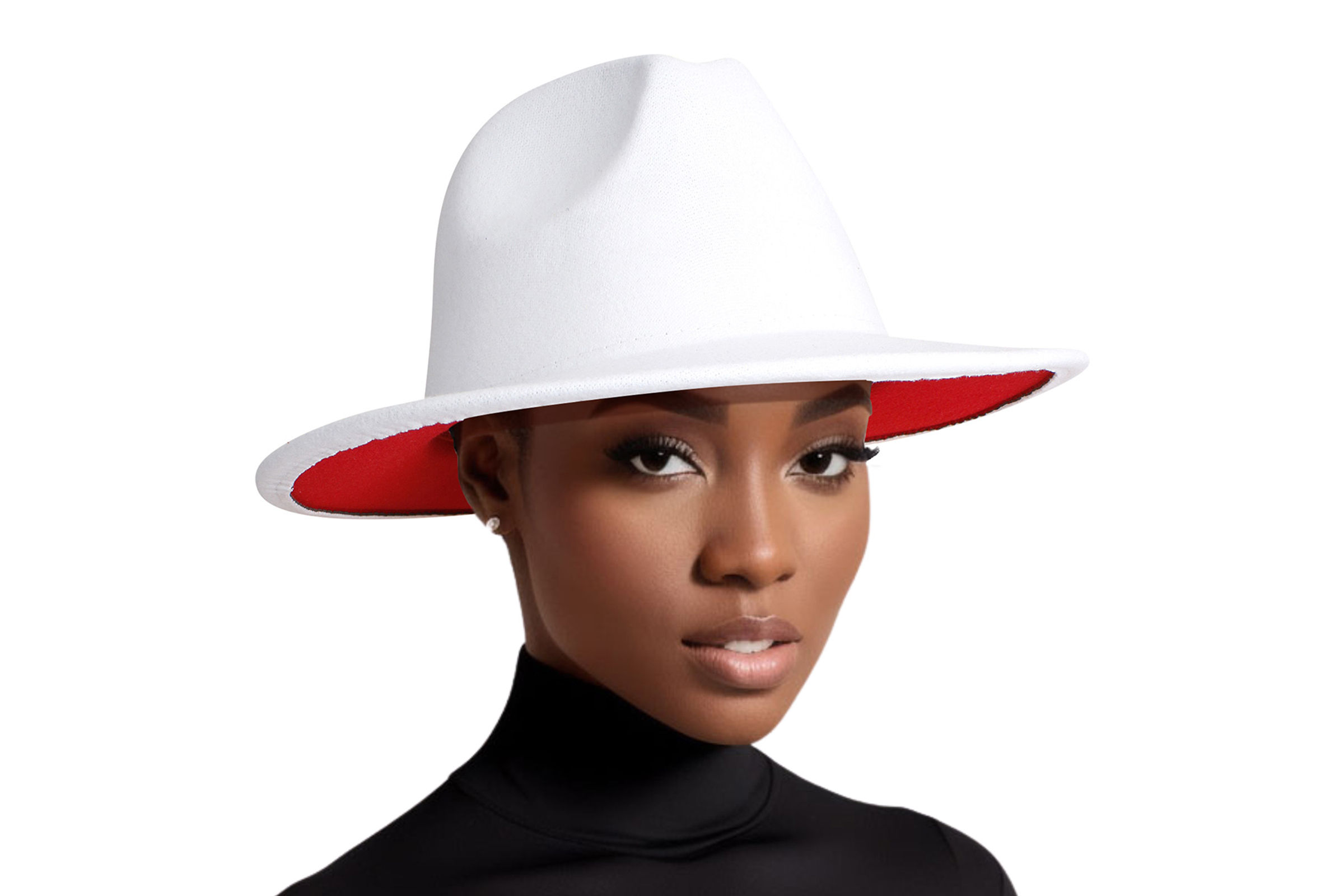 White wide best sale brim hat womens