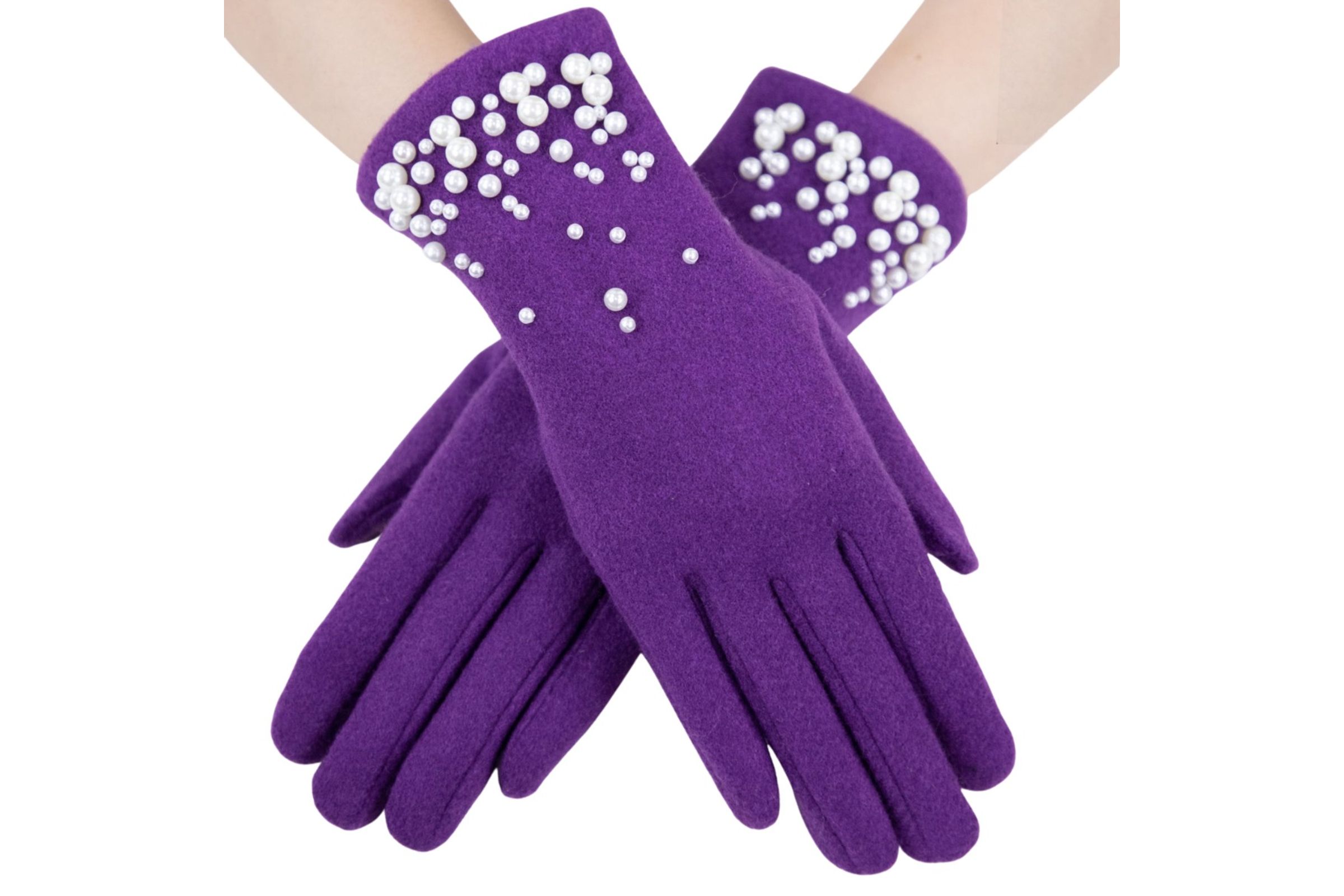 Purple outlet gloves ladies