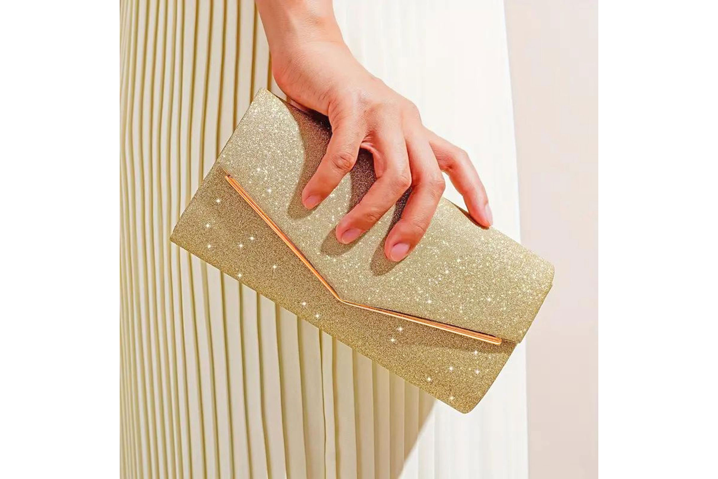 Gold envelope clutch bag sales