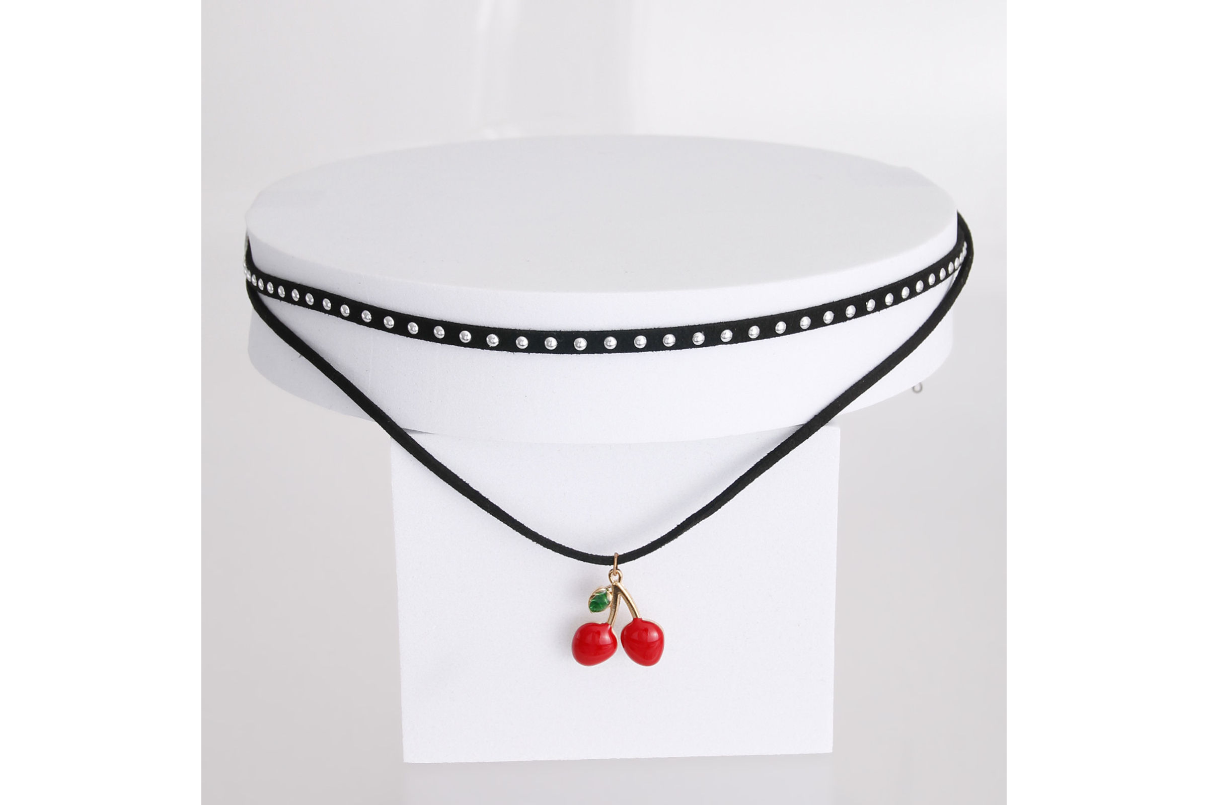 Cherry choker top