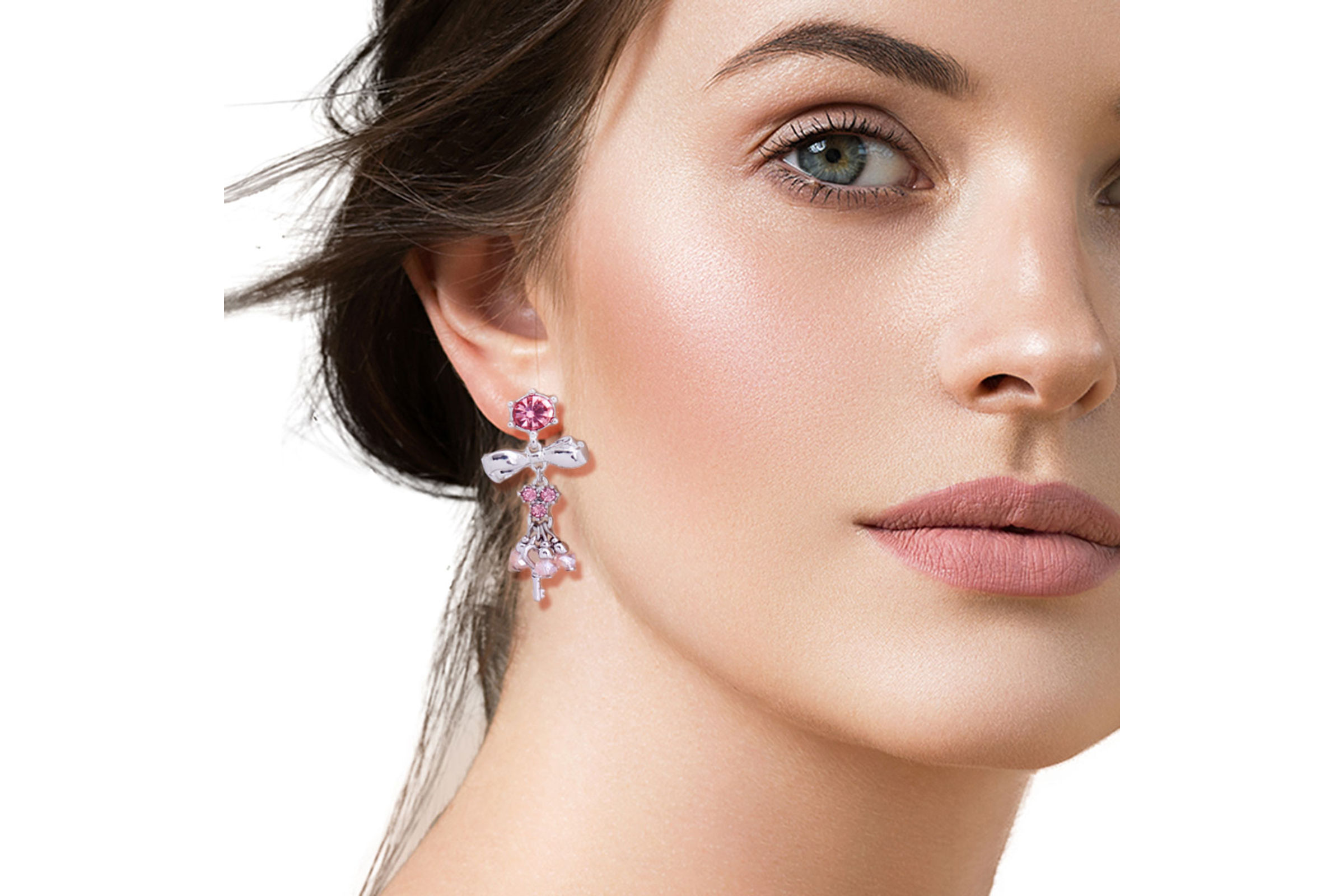 Lock key clearance earrings