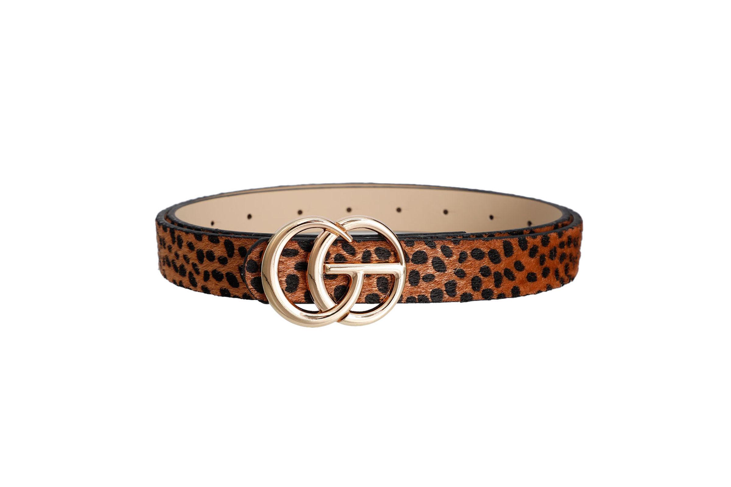 Leopard print thin belt top