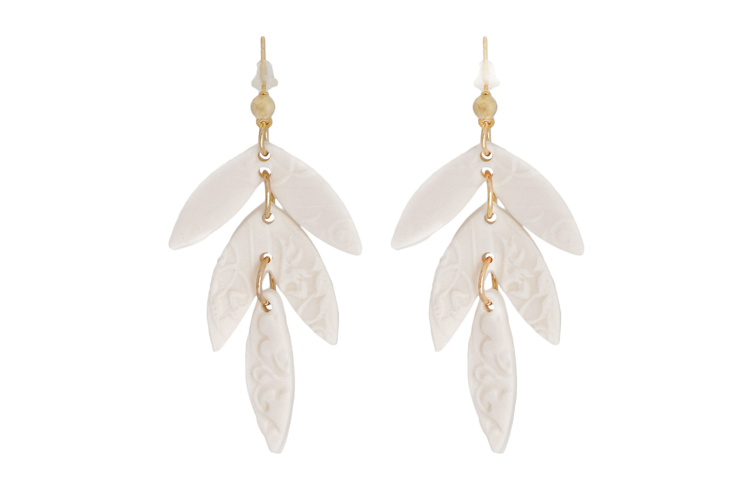 Leaf clearance bridal earrings