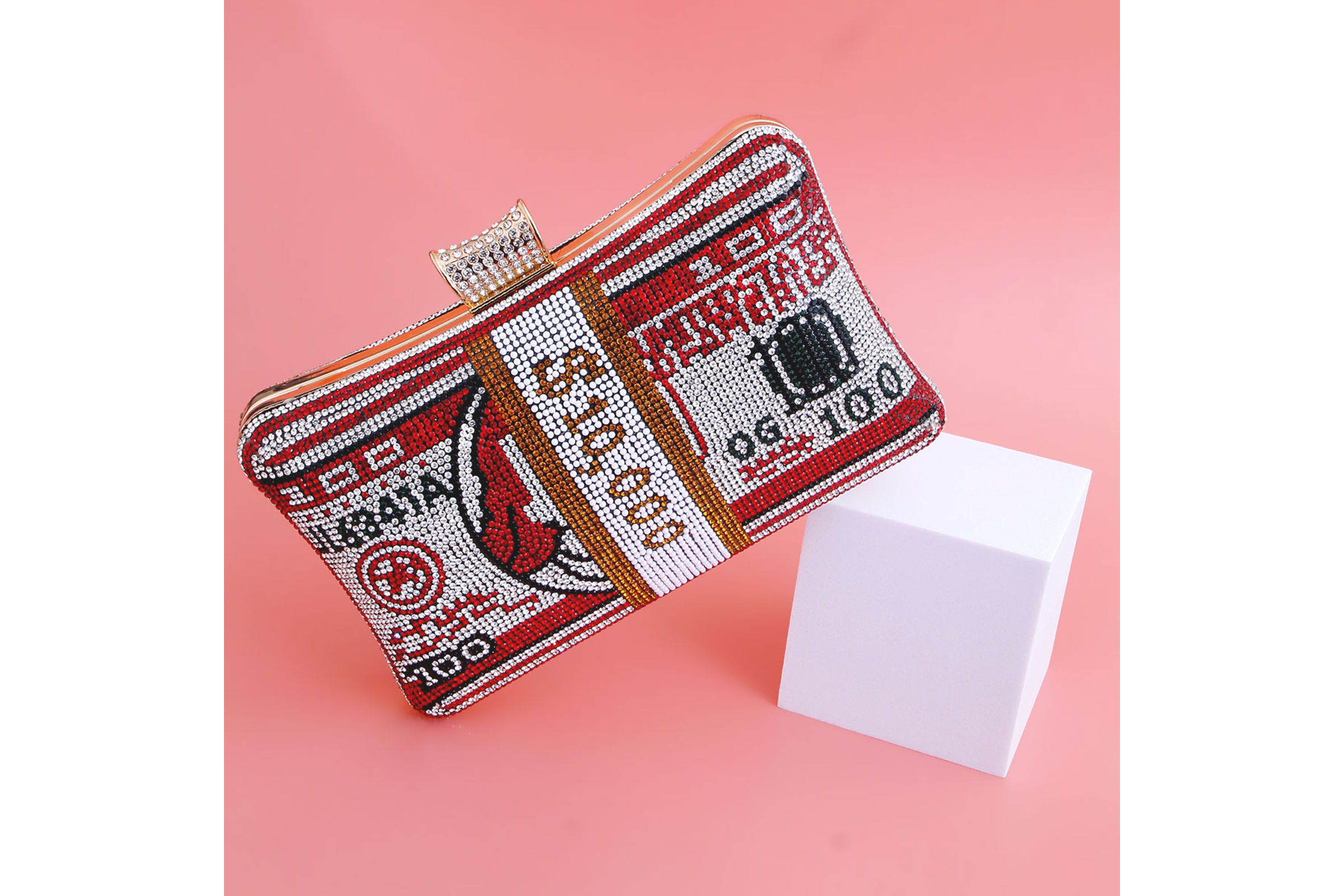 Bling money cheap clutch wholesale