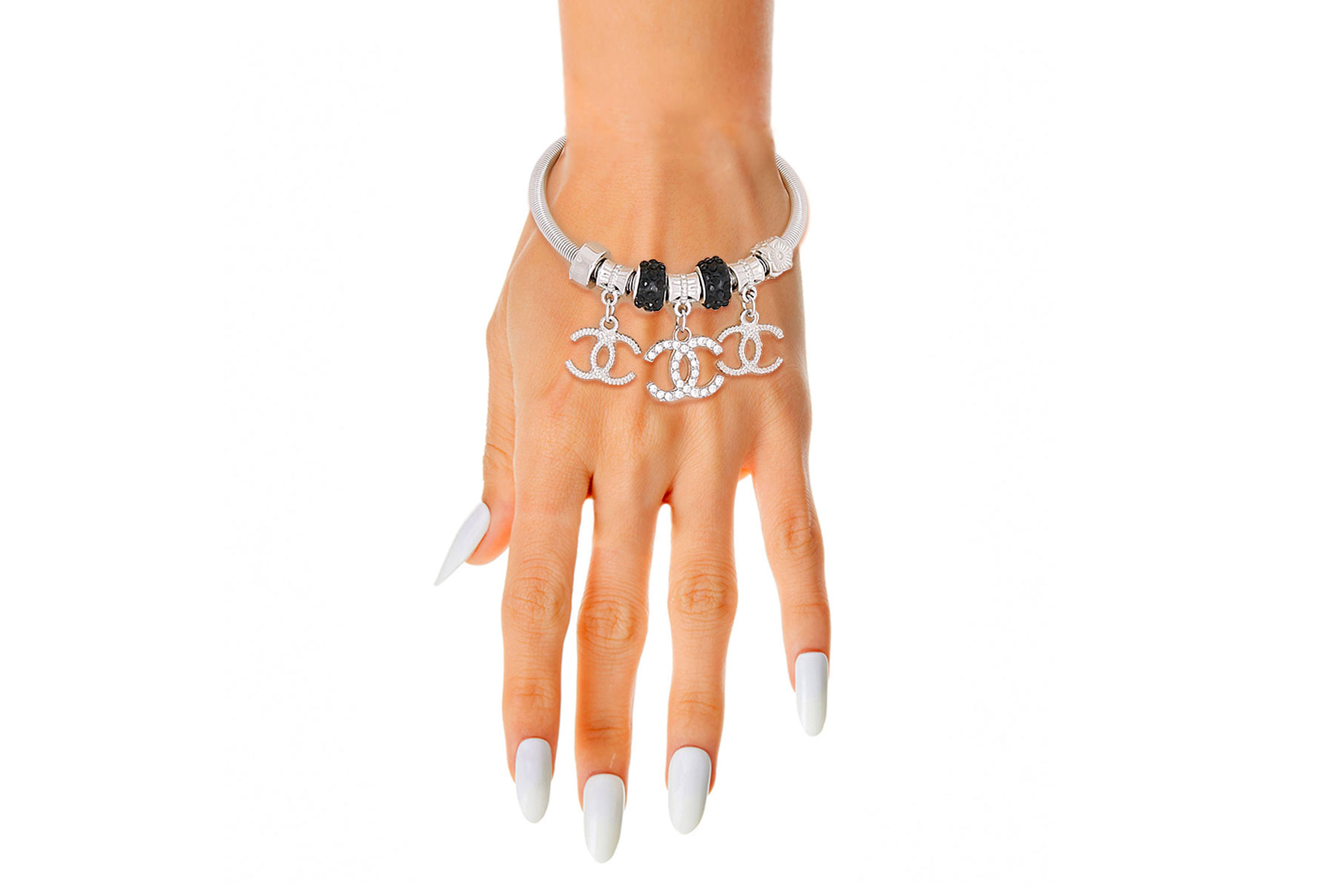 Wholesale Dozen LV Charm Bead Bracelets