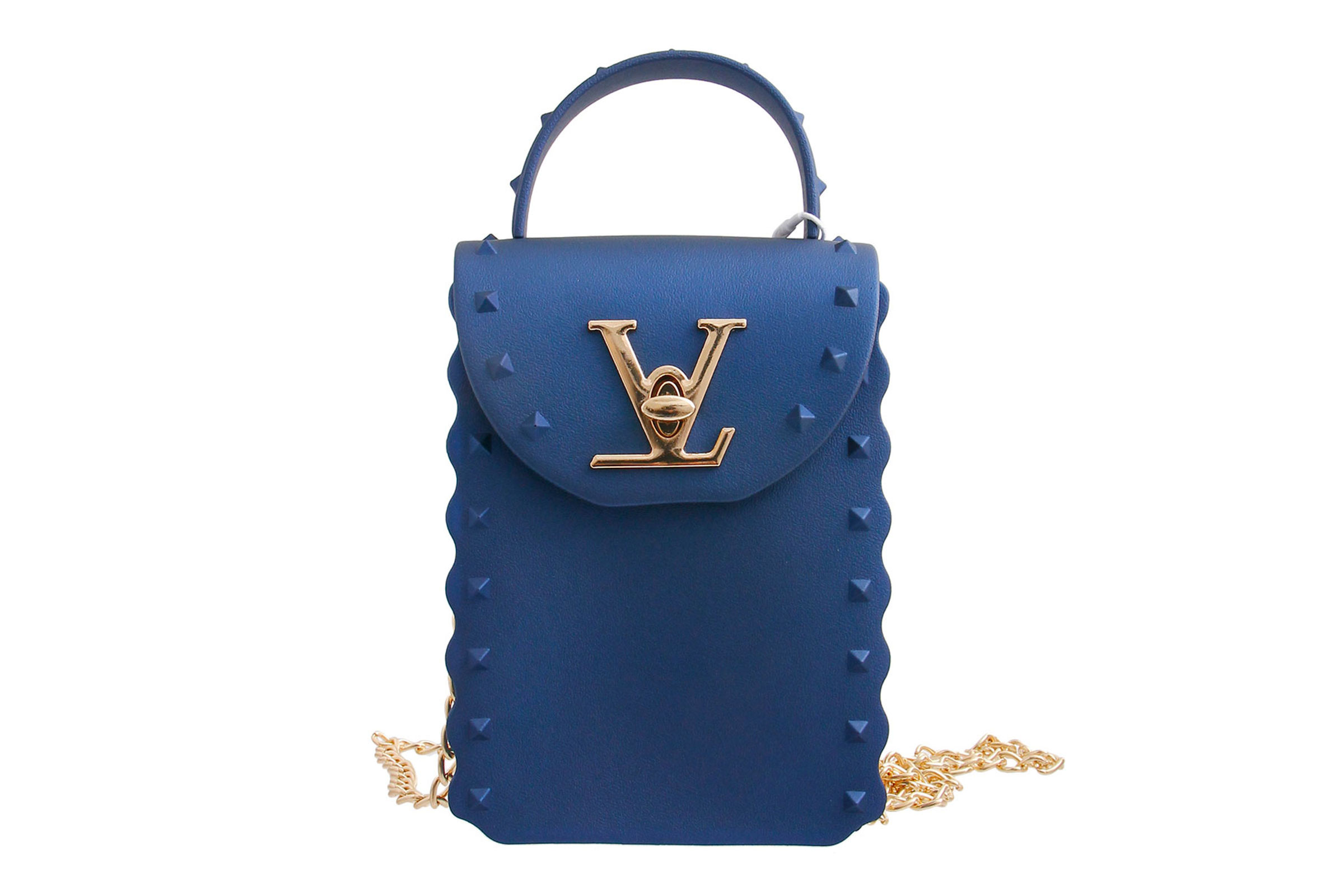 Blue LV Luxury Jelly Crossbody Bag